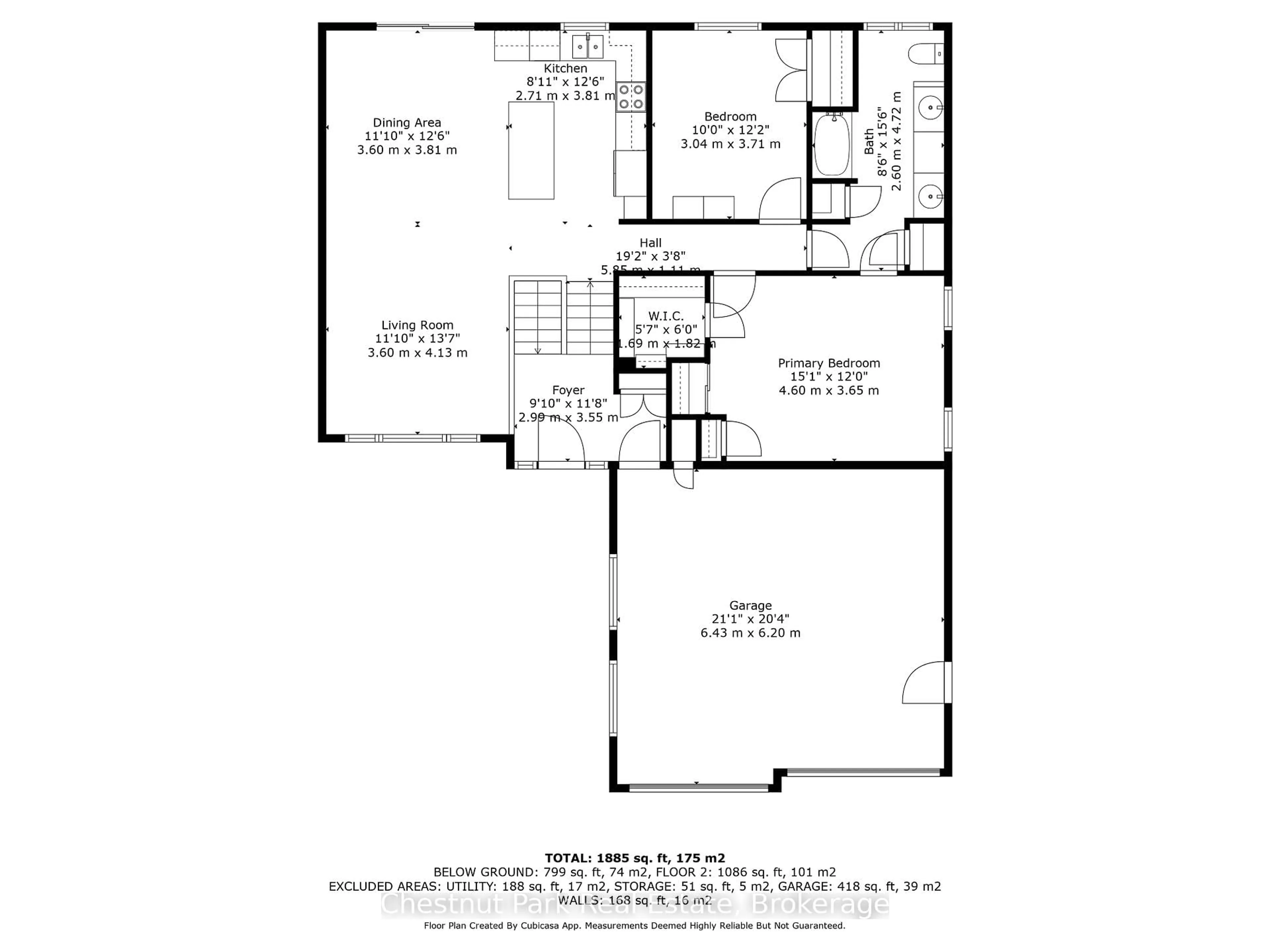 Floor plan for 207 2nd St, Owen Sound Ontario N4K 0A6