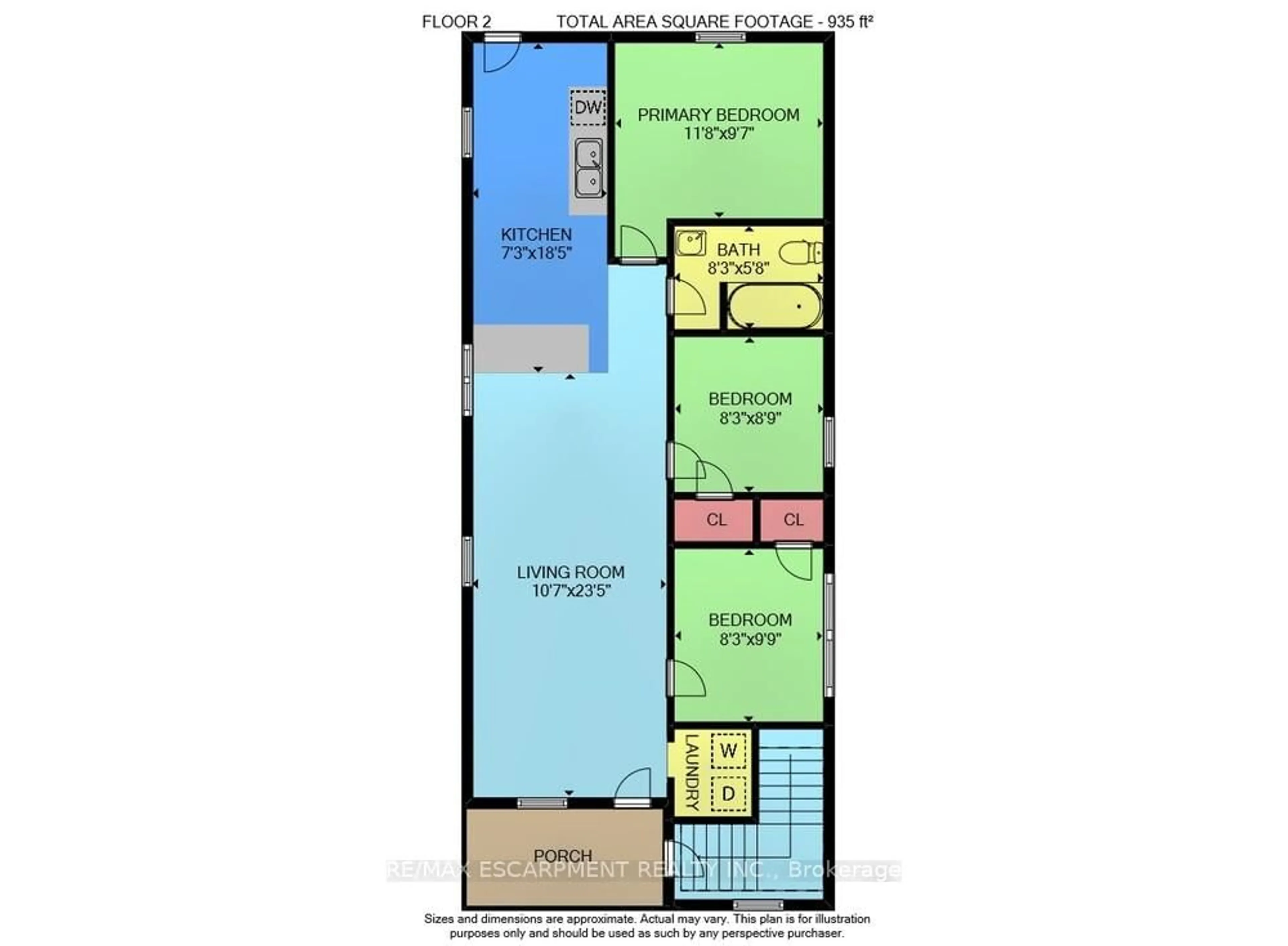 Floor plan for 49 Allan Ave, Hamilton Ontario L8H 2C8