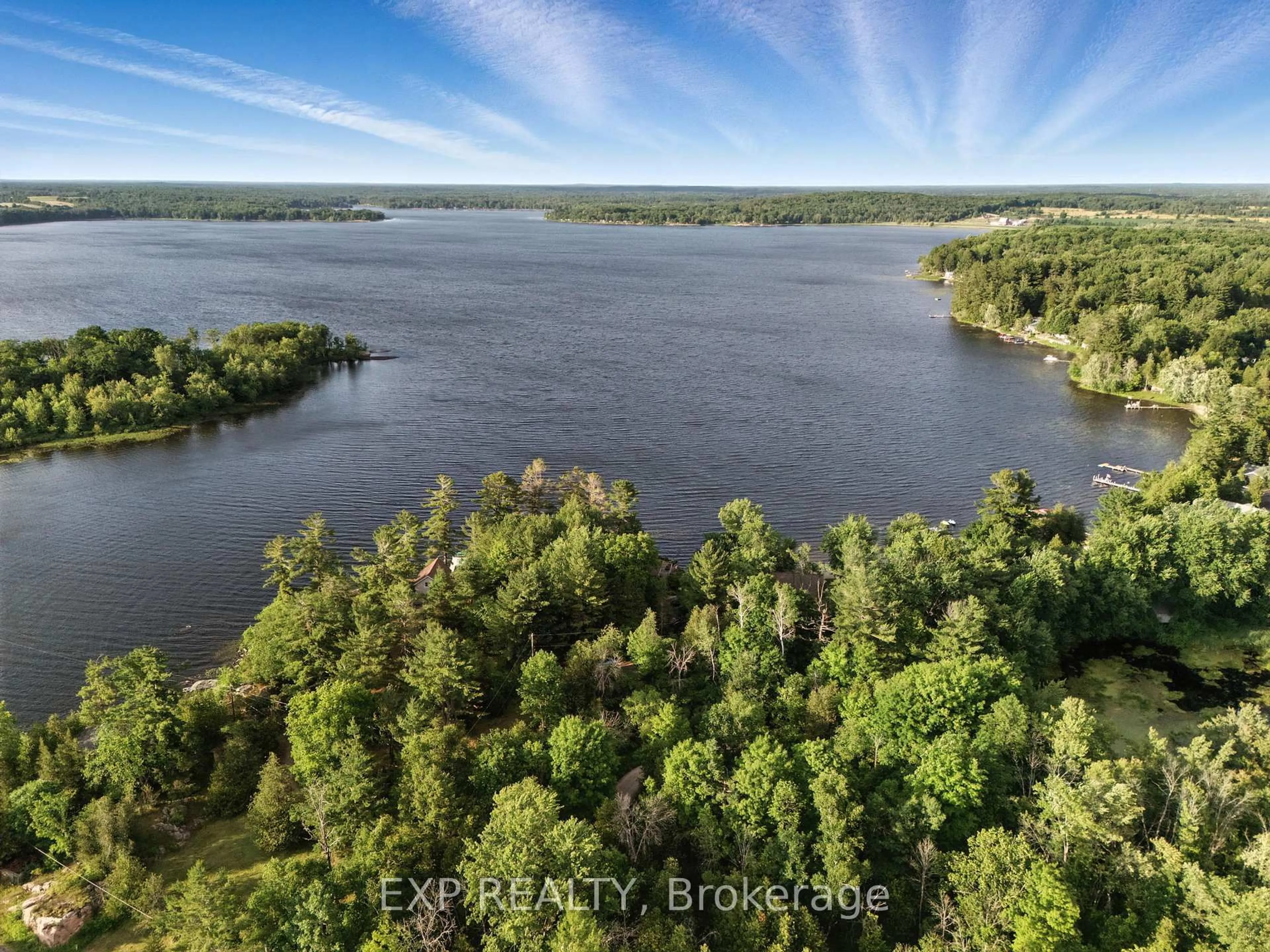 A pic from outside/outdoor area/front of a property/back of a property/a pic from drone, water/lake/river/ocean view for 290 Marlbank Rd, Tweed Ontario K0K 3J0