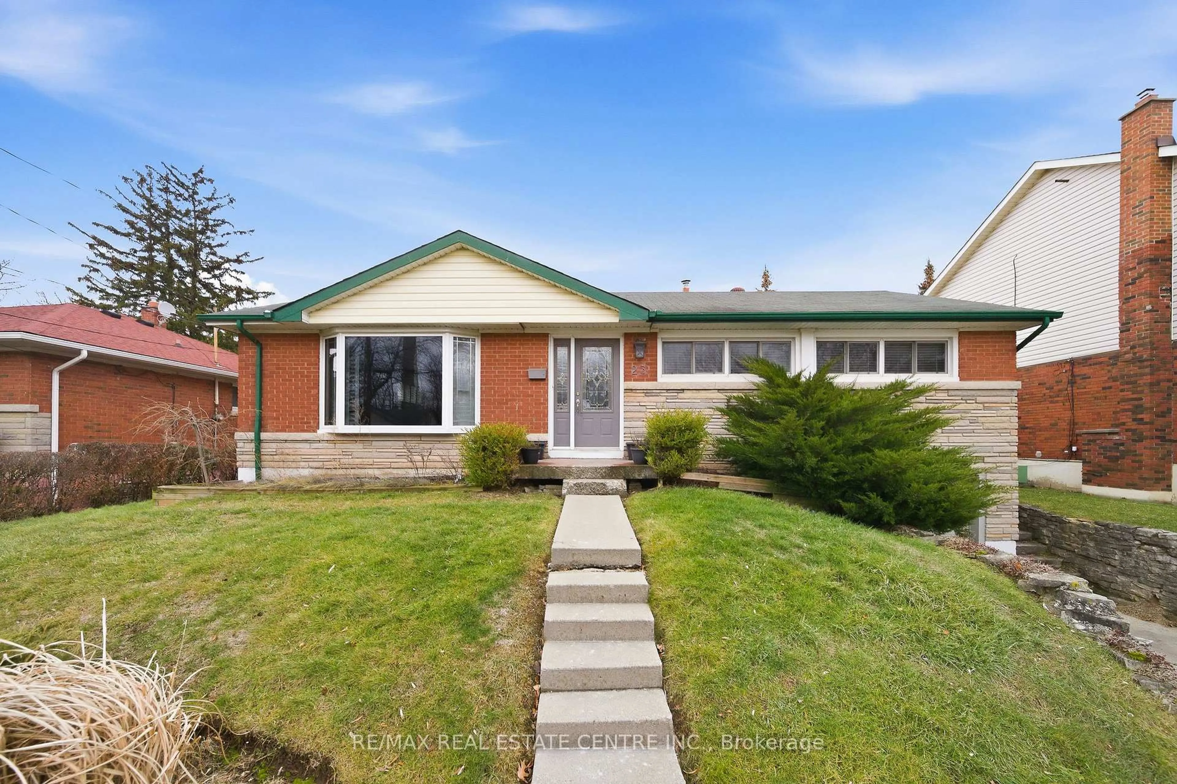 Home with brick exterior material, street for 23 Battlefield Dr, Hamilton Ontario L8G 1T8