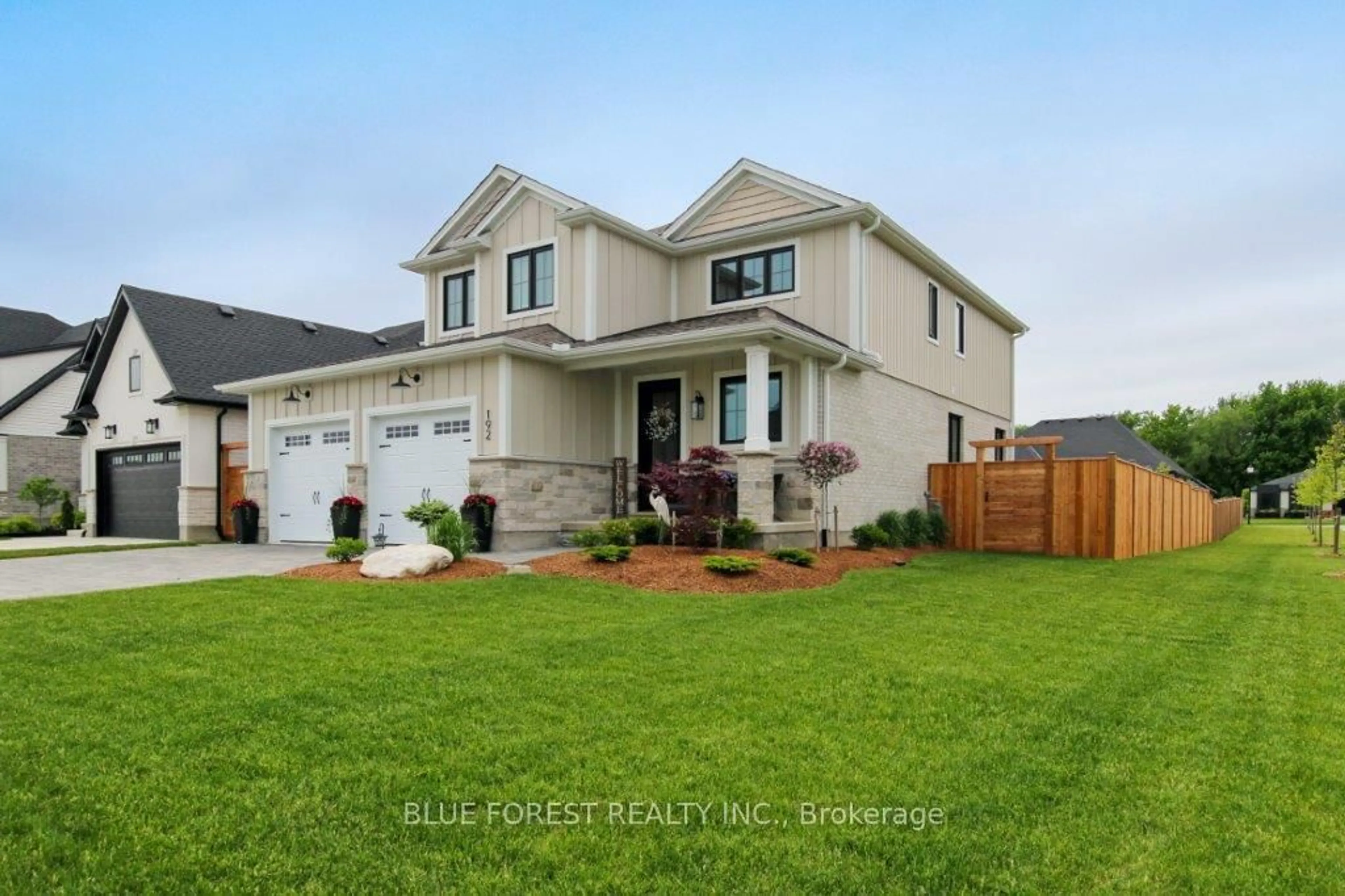 Home with vinyl exterior material, street for 192 Foxborough Pl, Thames Centre Ontario N0M 2P0