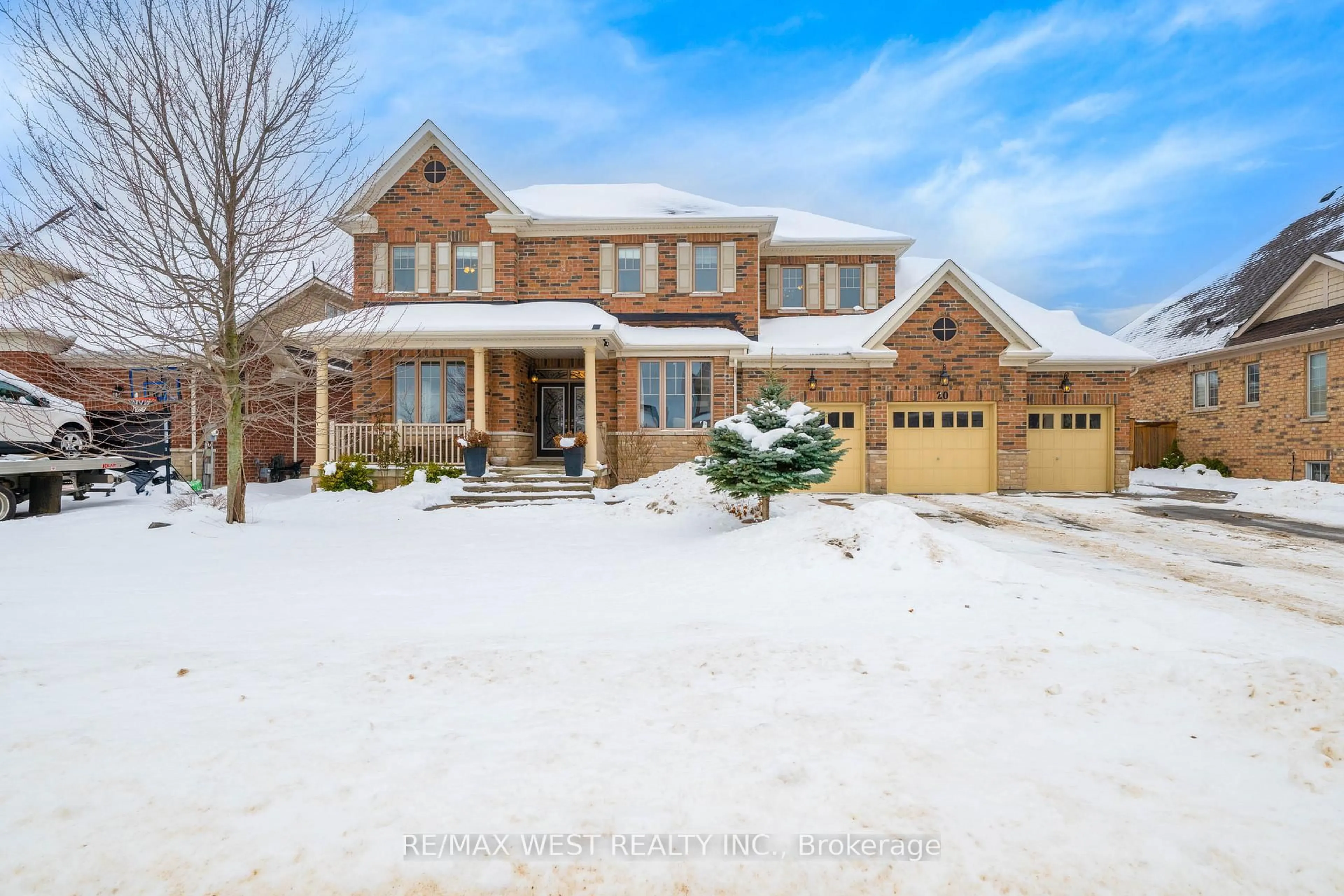 Home with brick exterior material, street for 20 Anderson Ave, Mono Ontario L0W 2Z2