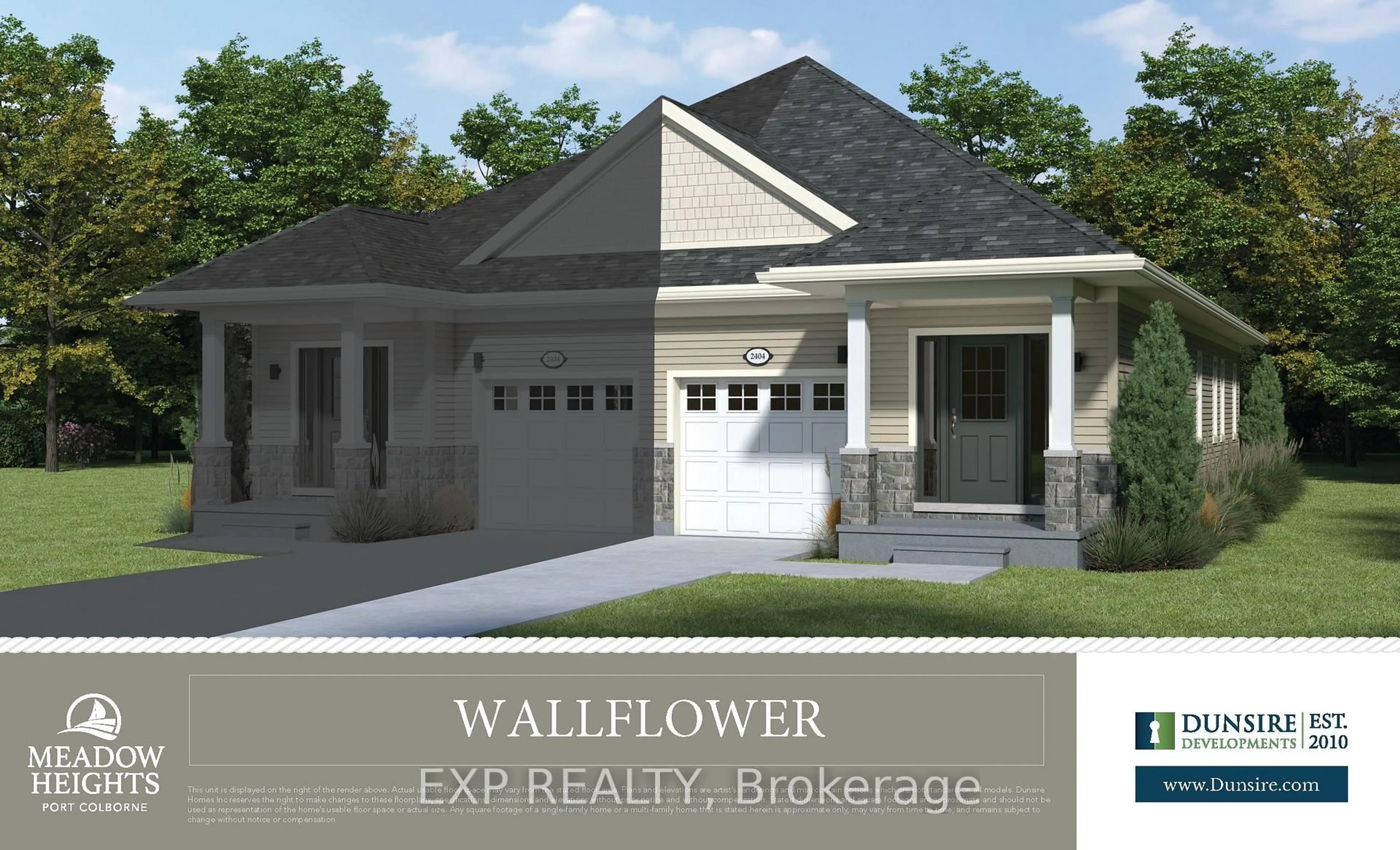 Home with brick exterior material, building for Lot 43L Meadowlark Dr, Port Colborne Ontario L3K 6E4