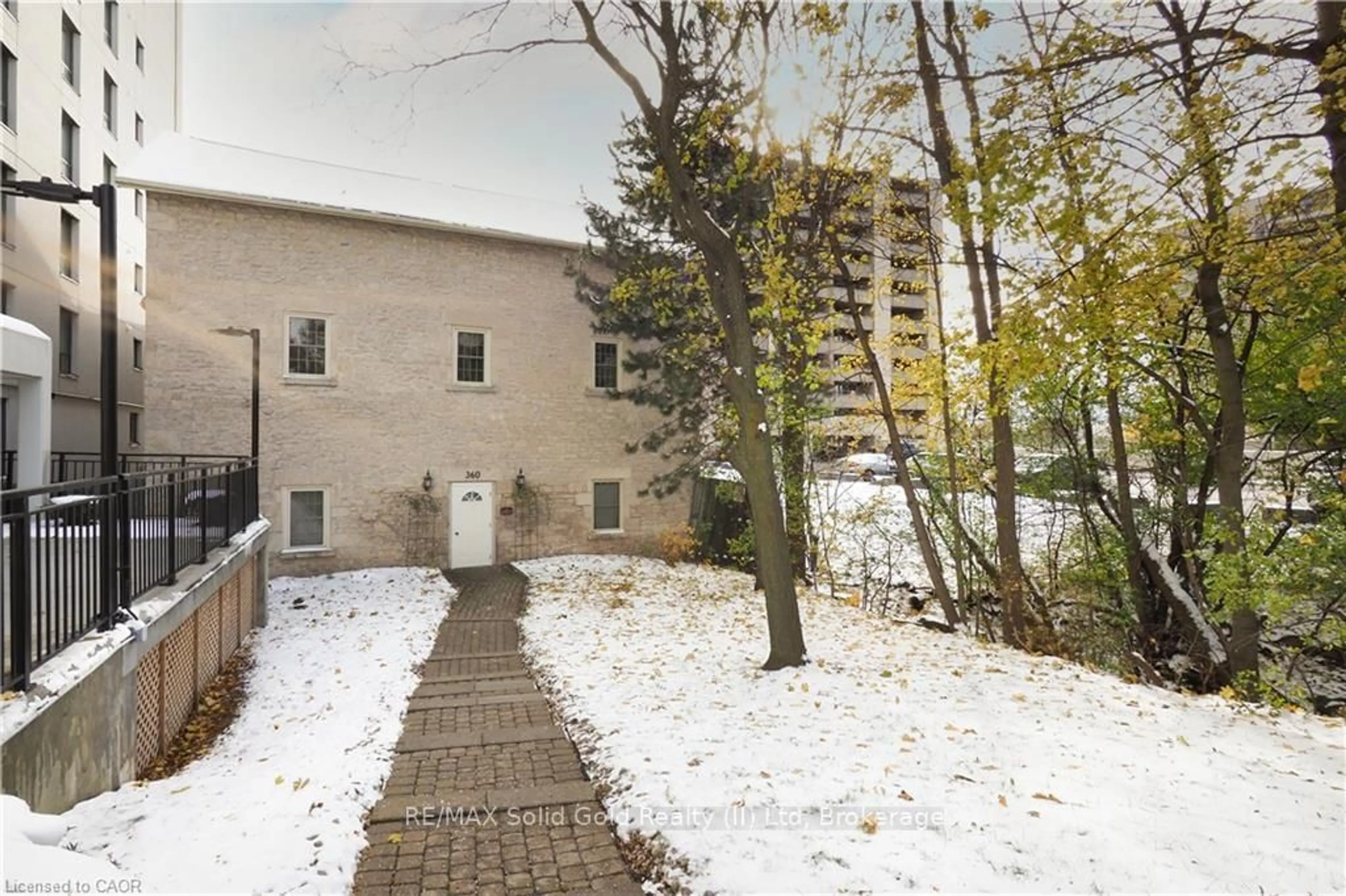 Patio, street for 360 Waterloo Ave #107, Guelph Ontario N1H 7Y3