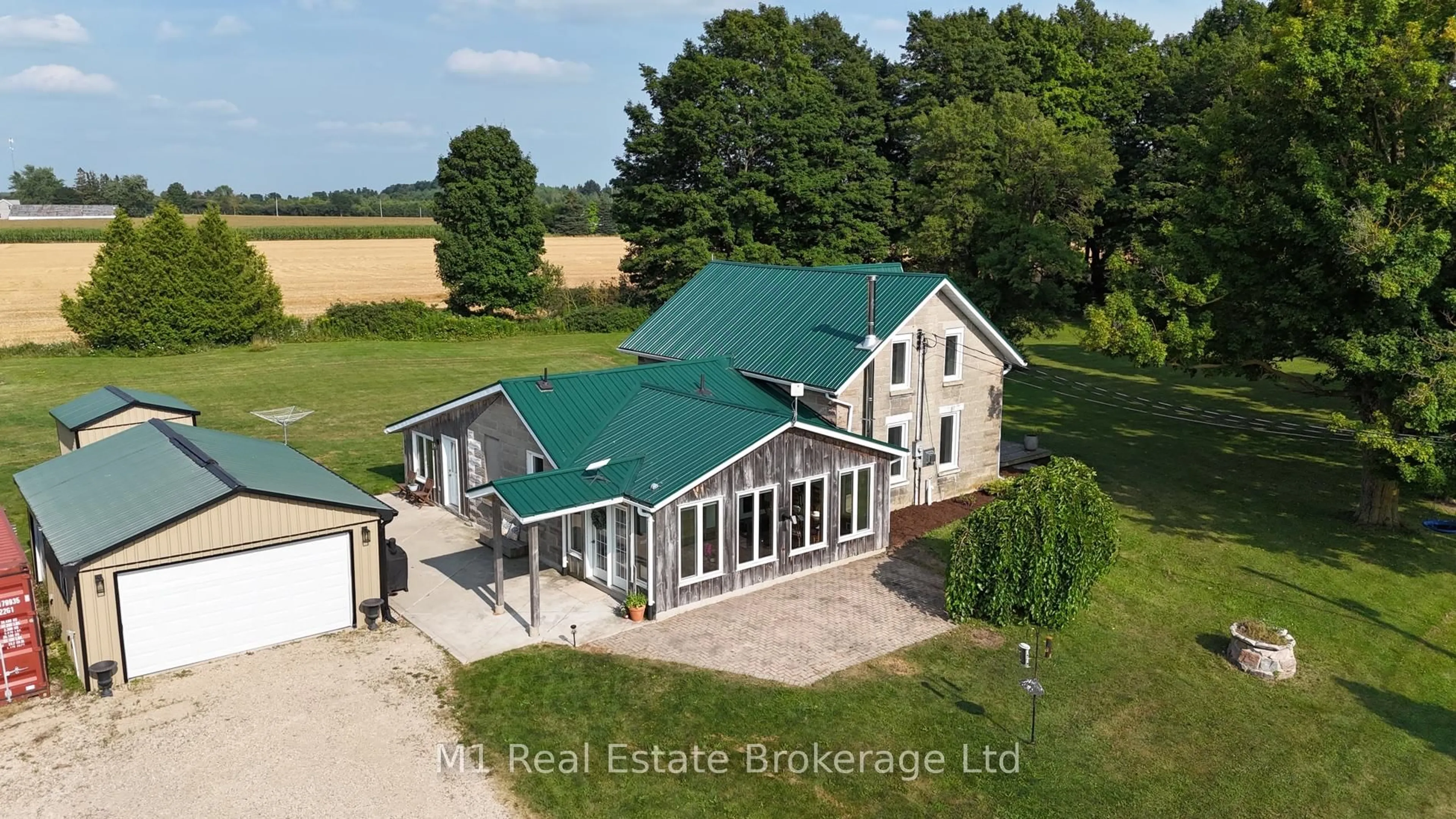 A pic from outside/outdoor area/front of a property/back of a property/a pic from drone, building for 8420 Sixth Line, Wellington North Ontario N0G 2E0