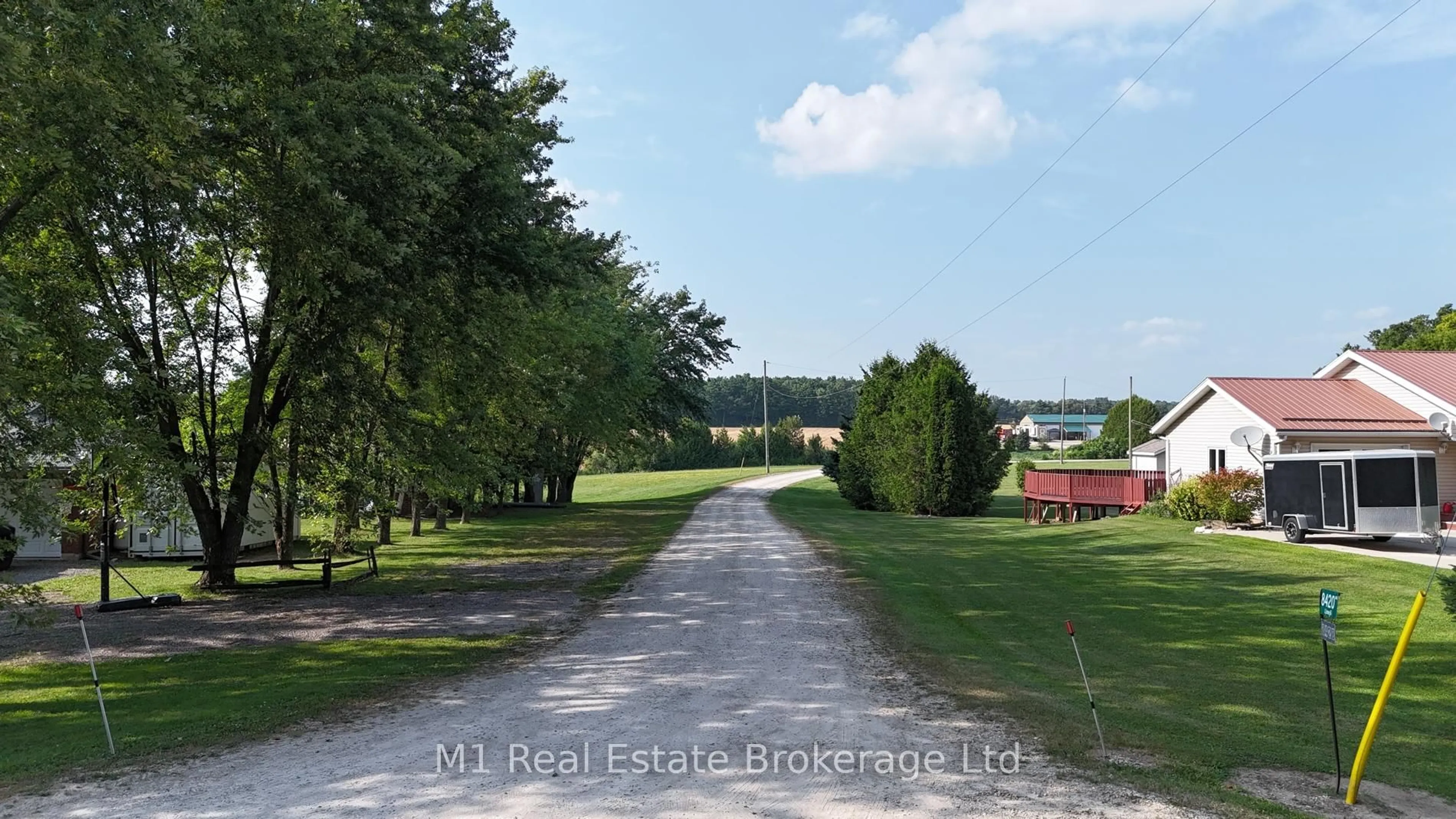 A pic from outside/outdoor area/front of a property/back of a property/a pic from drone, water/lake/river/ocean view for 8420 Sixth Line, Wellington North Ontario N0G 2E0