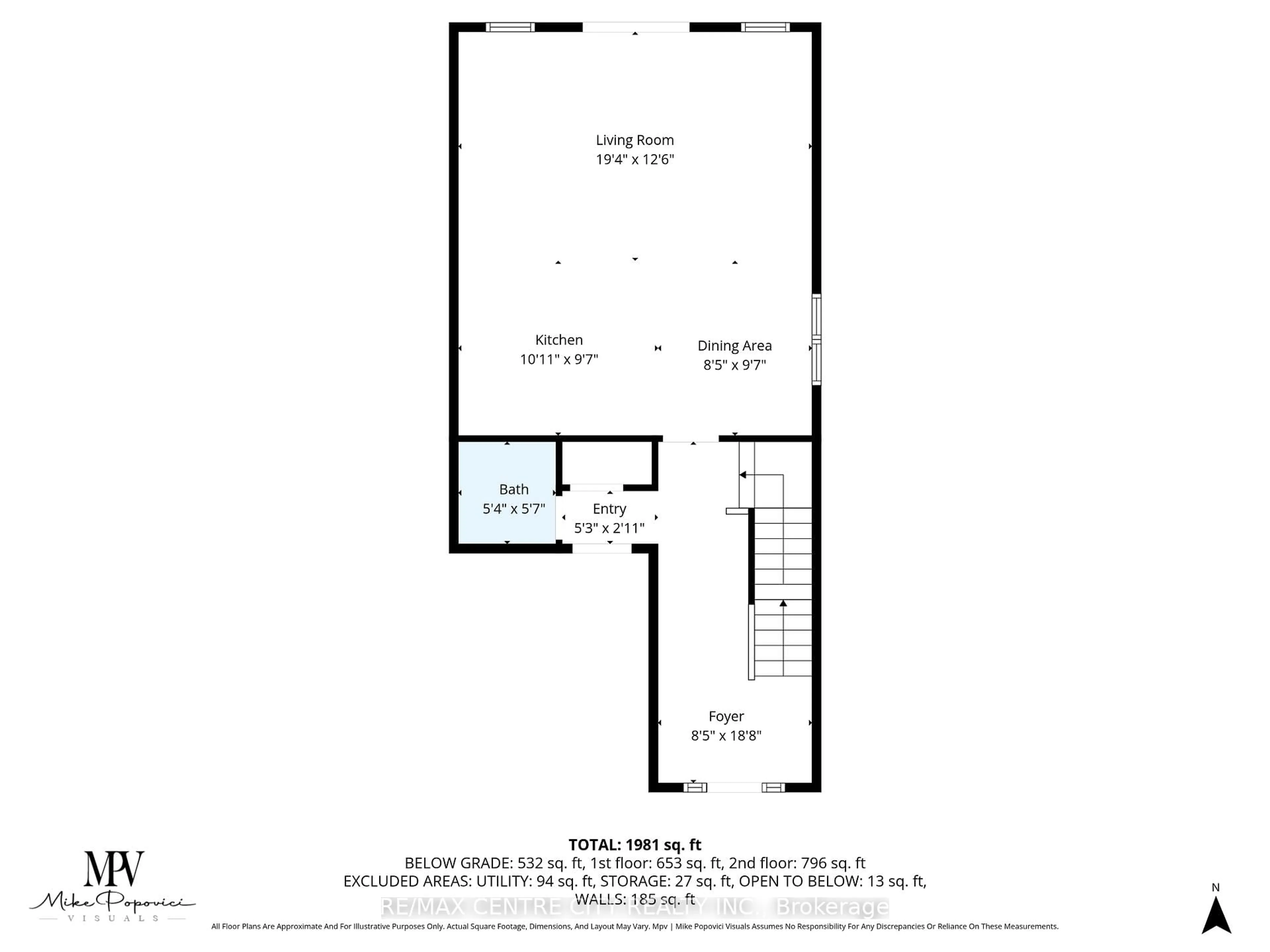 Floor plan for 45 Charter Creek Crt, St. Thomas Ontario N5R 0L2