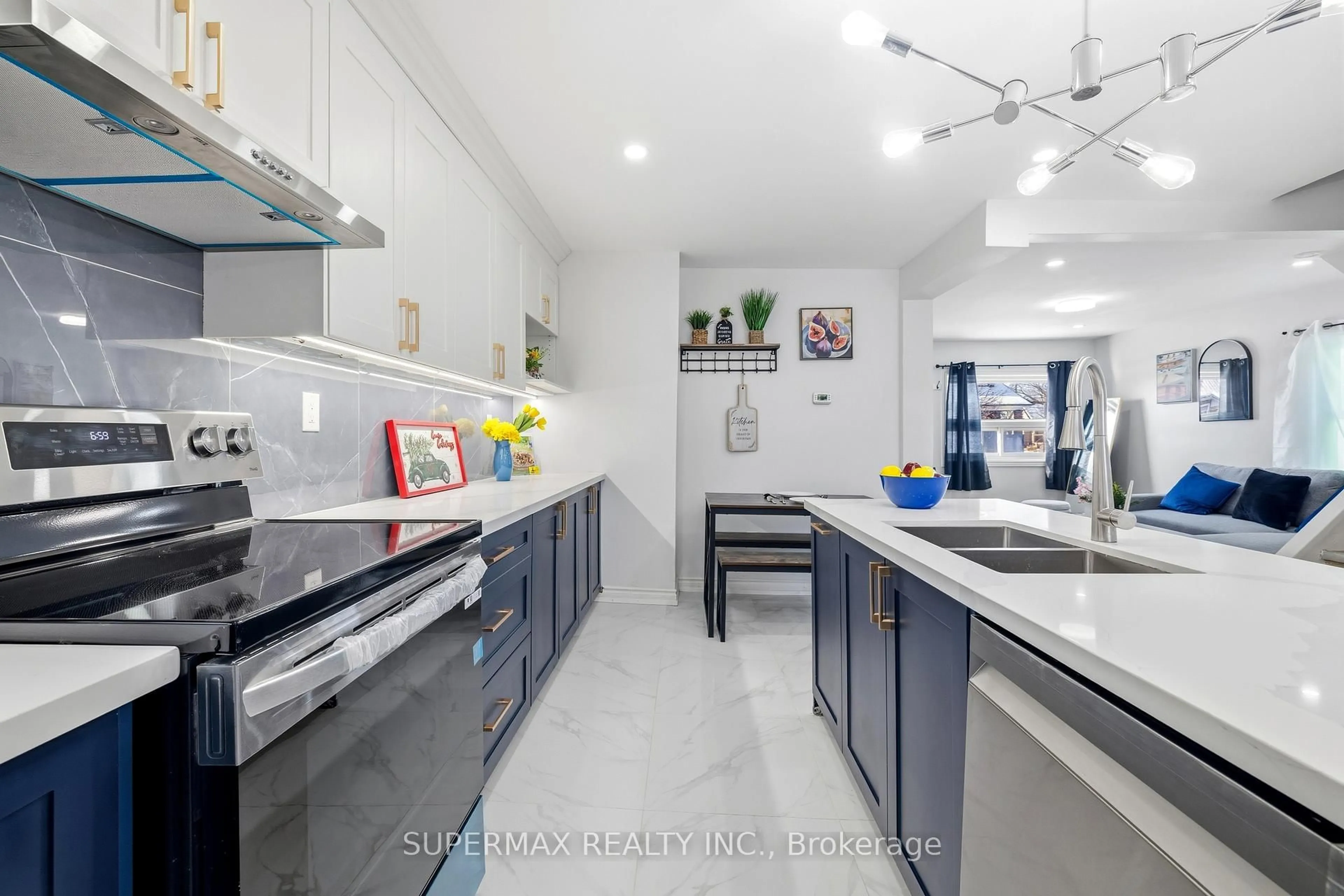 Contemporary kitchen, ceramic/tile floor for 156 Brisbin St, London East Ontario N5Z 2M1