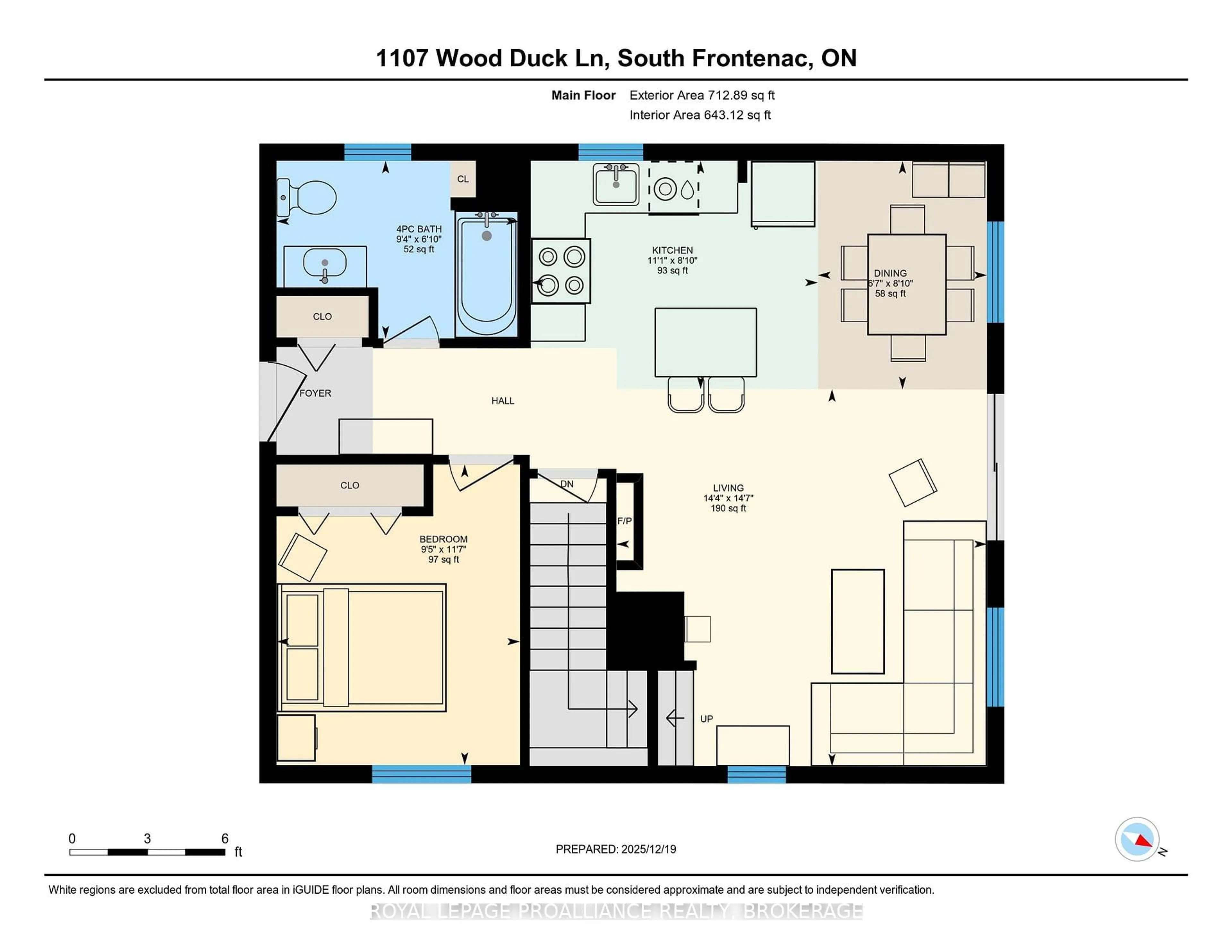 Floor plan for 1107 Wood Duck Lane, Hartington Ontario K0H 1W0