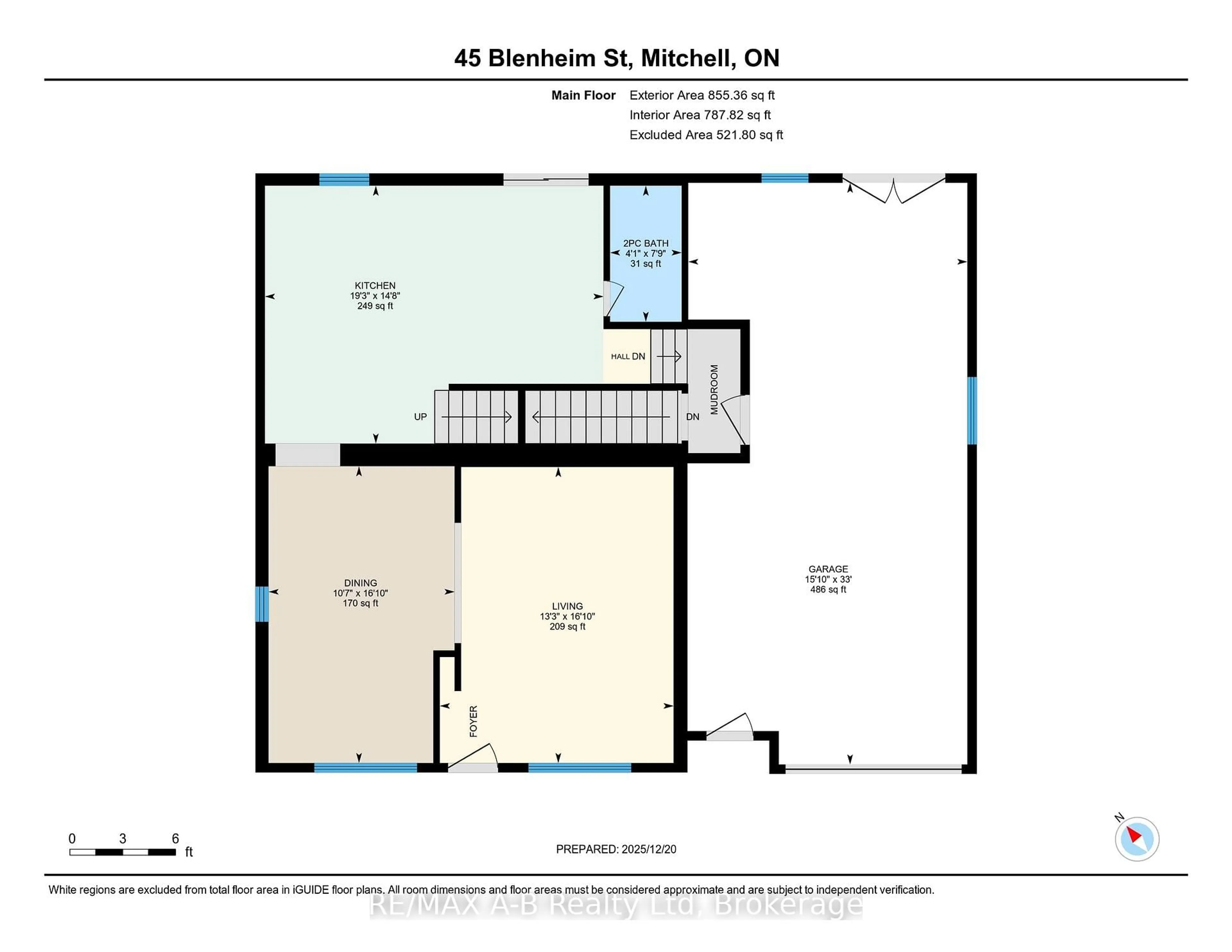 Floor plan for 45 Blenheim St, West Perth Ontario N0K 1N0