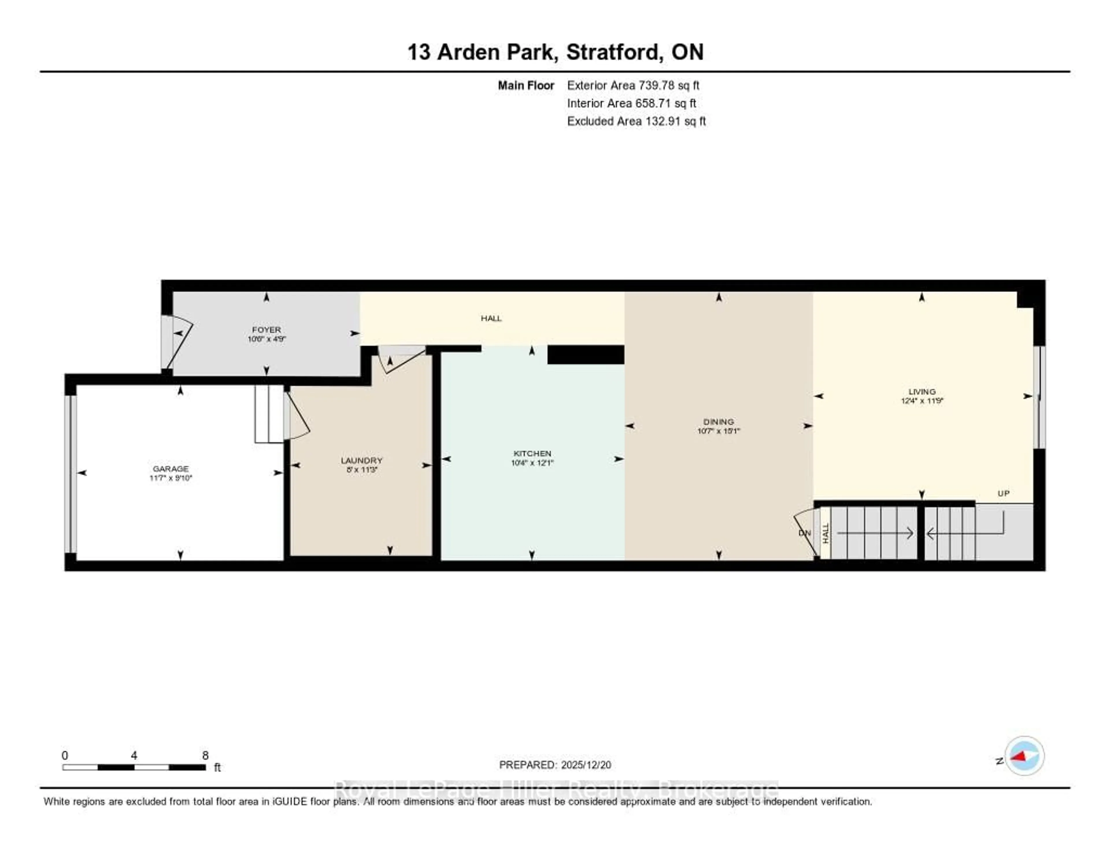 Floor plan for 13 Arden Park, Stratford Ontario N5A 3E2