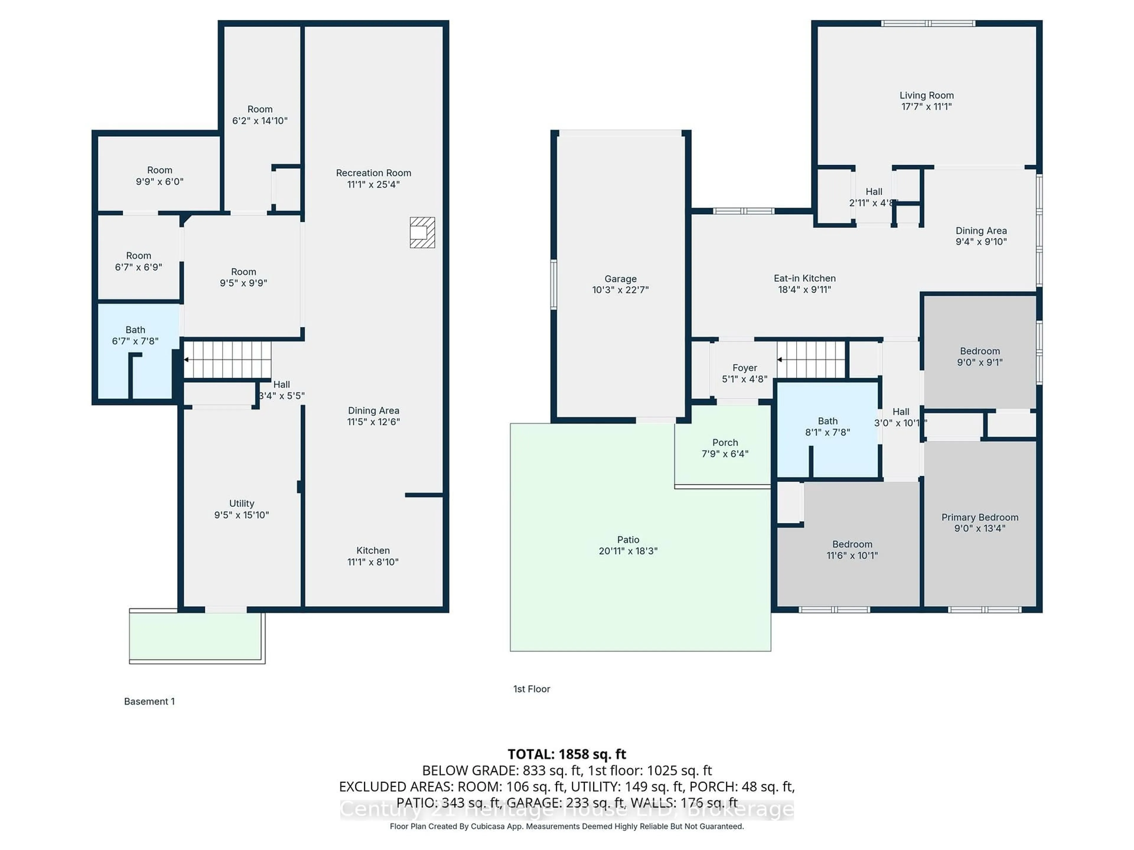 Floor plan for 14 Drury Cres, St. Catharines Ontario L2M 6B6