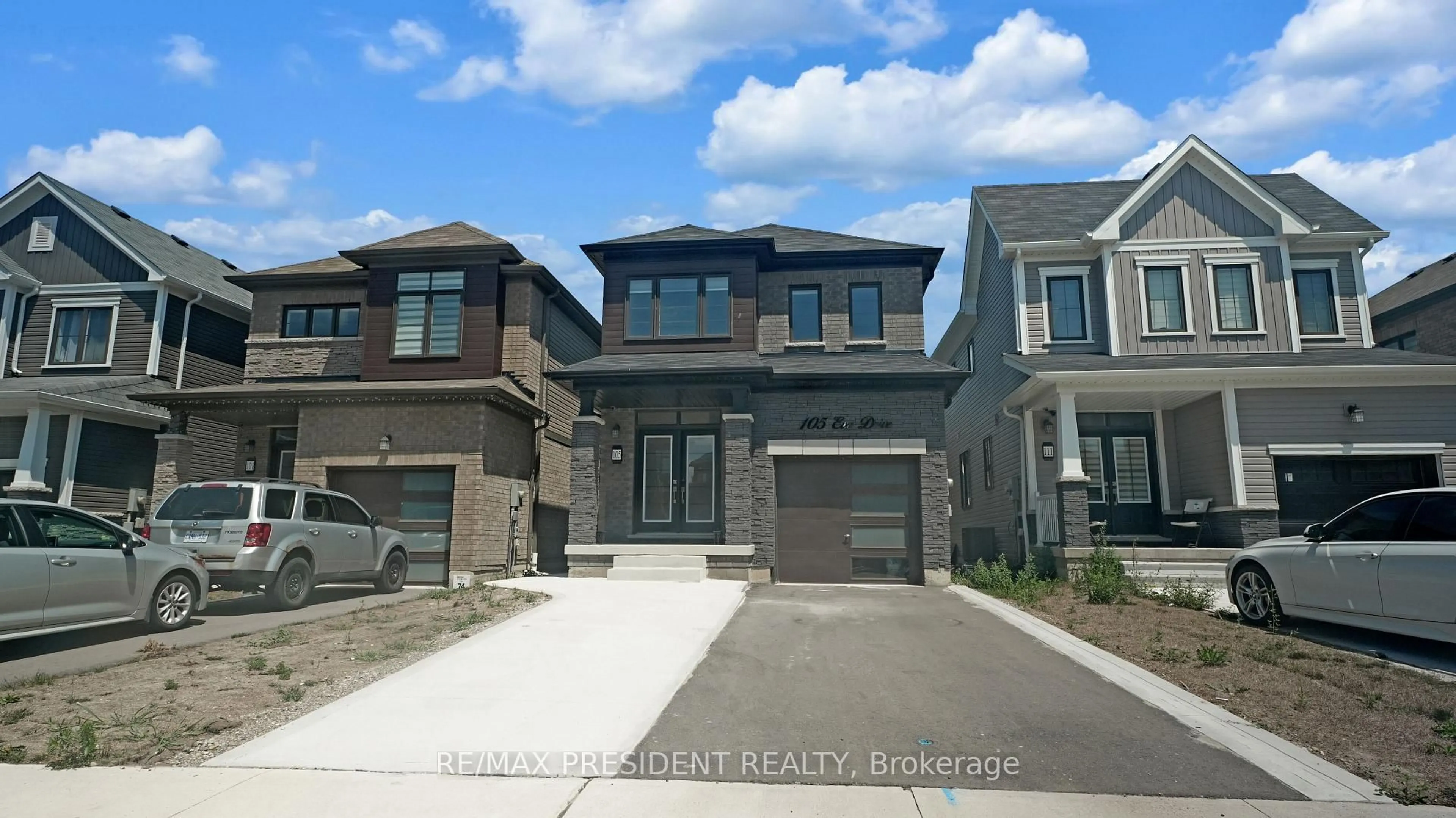 Home with brick exterior material, street for 105 Eva Dr, Woolwich Ontario N0B 1M0