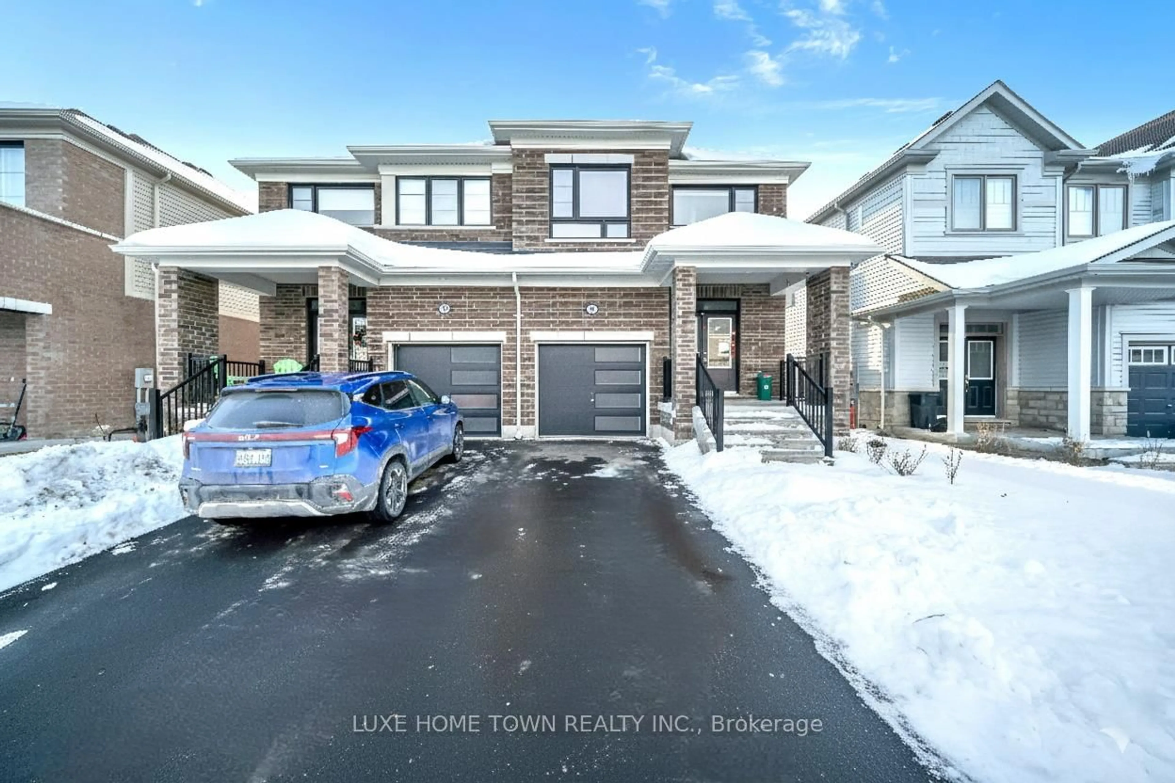 A pic from outside/outdoor area/front of a property/back of a property/a pic from drone, unknown for 76 Prest Way, Centre Wellington Ontario N1M 0K1