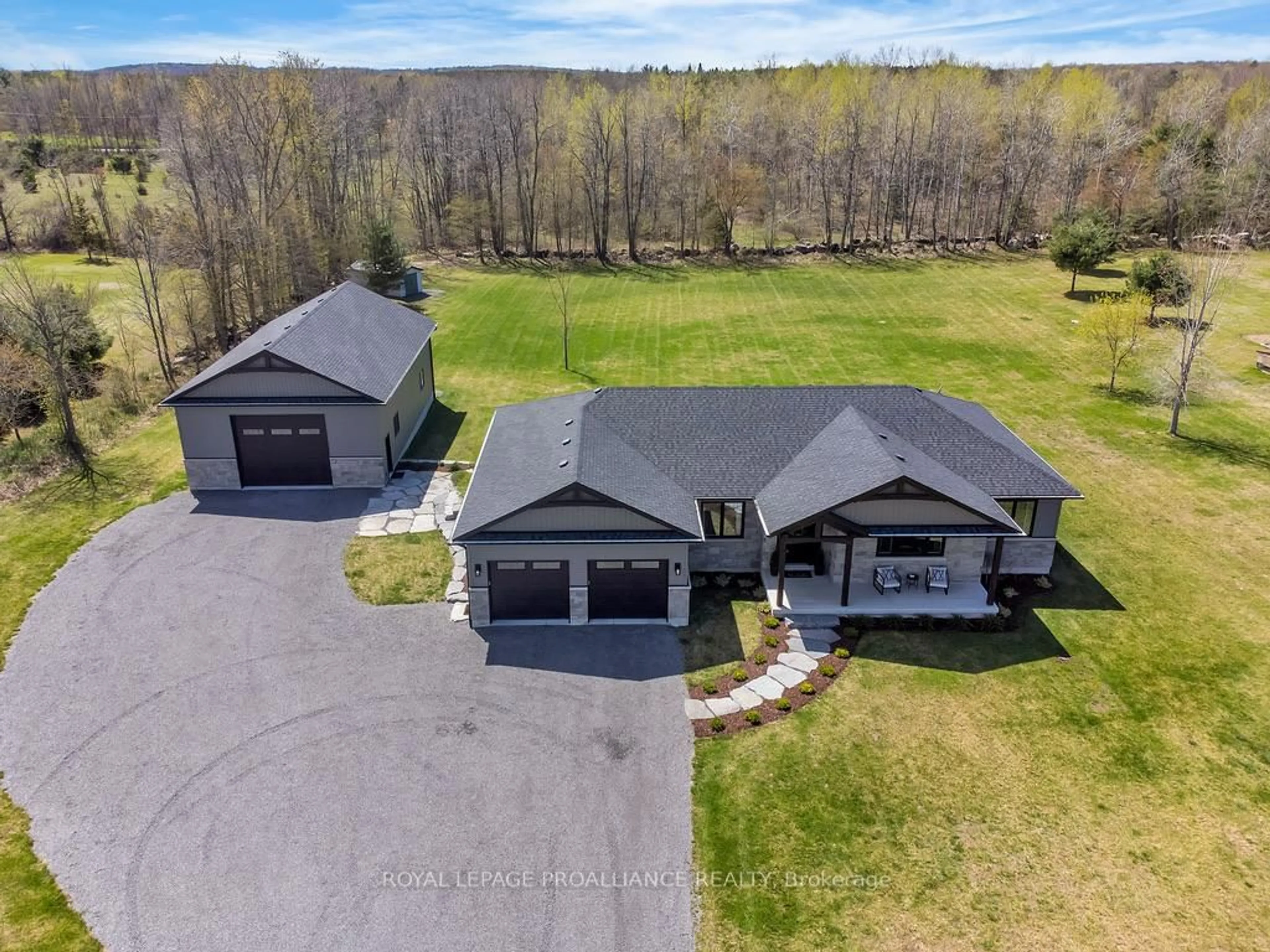 A pic from outside/outdoor area/front of a property/back of a property/a pic from drone, unknown for 37 Rapids Rd, Thomasburg Ontario K0K 3H0