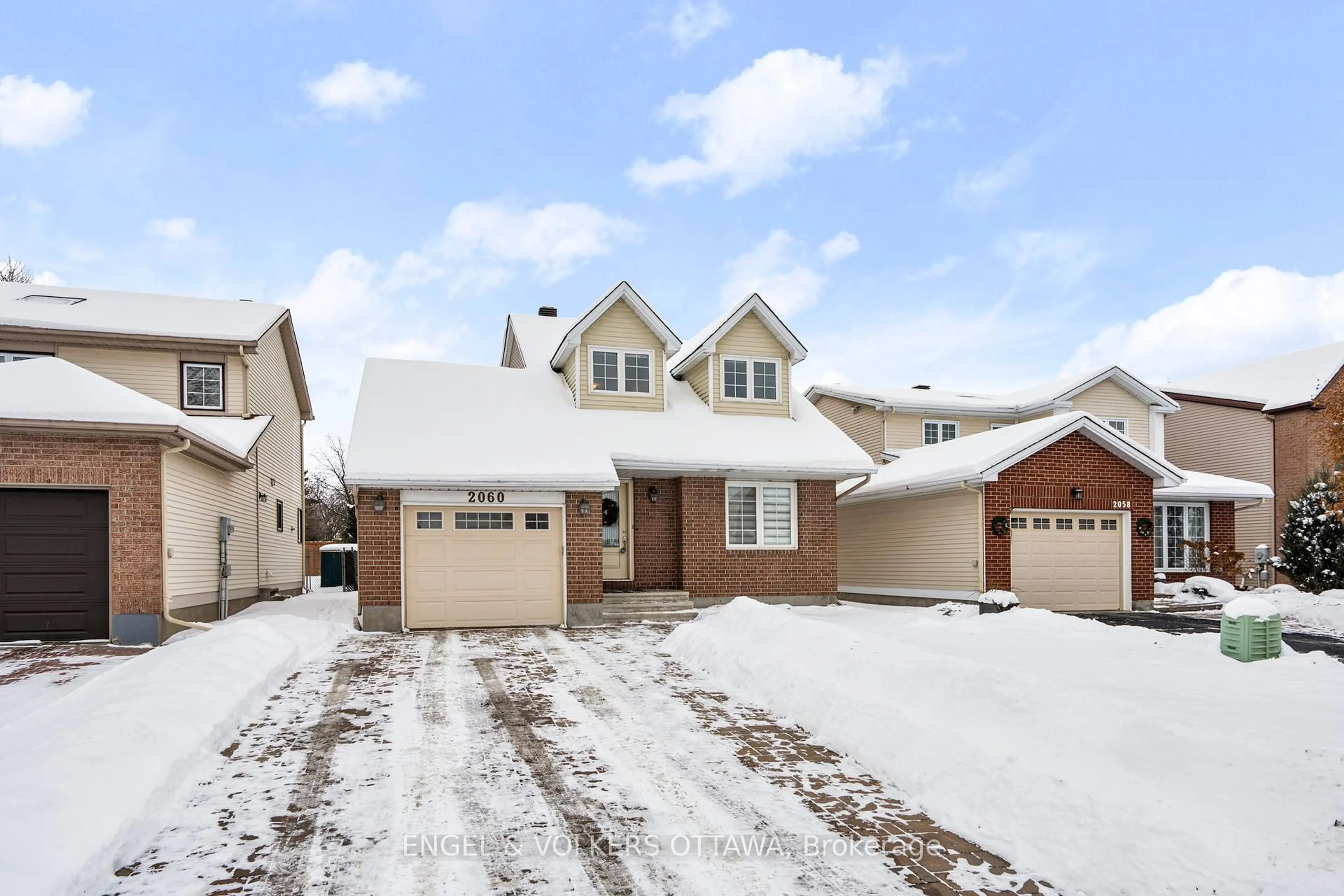 Home with brick exterior material, street for 2060 Gardenway Dr, Orleans Ontario K4A 3B7