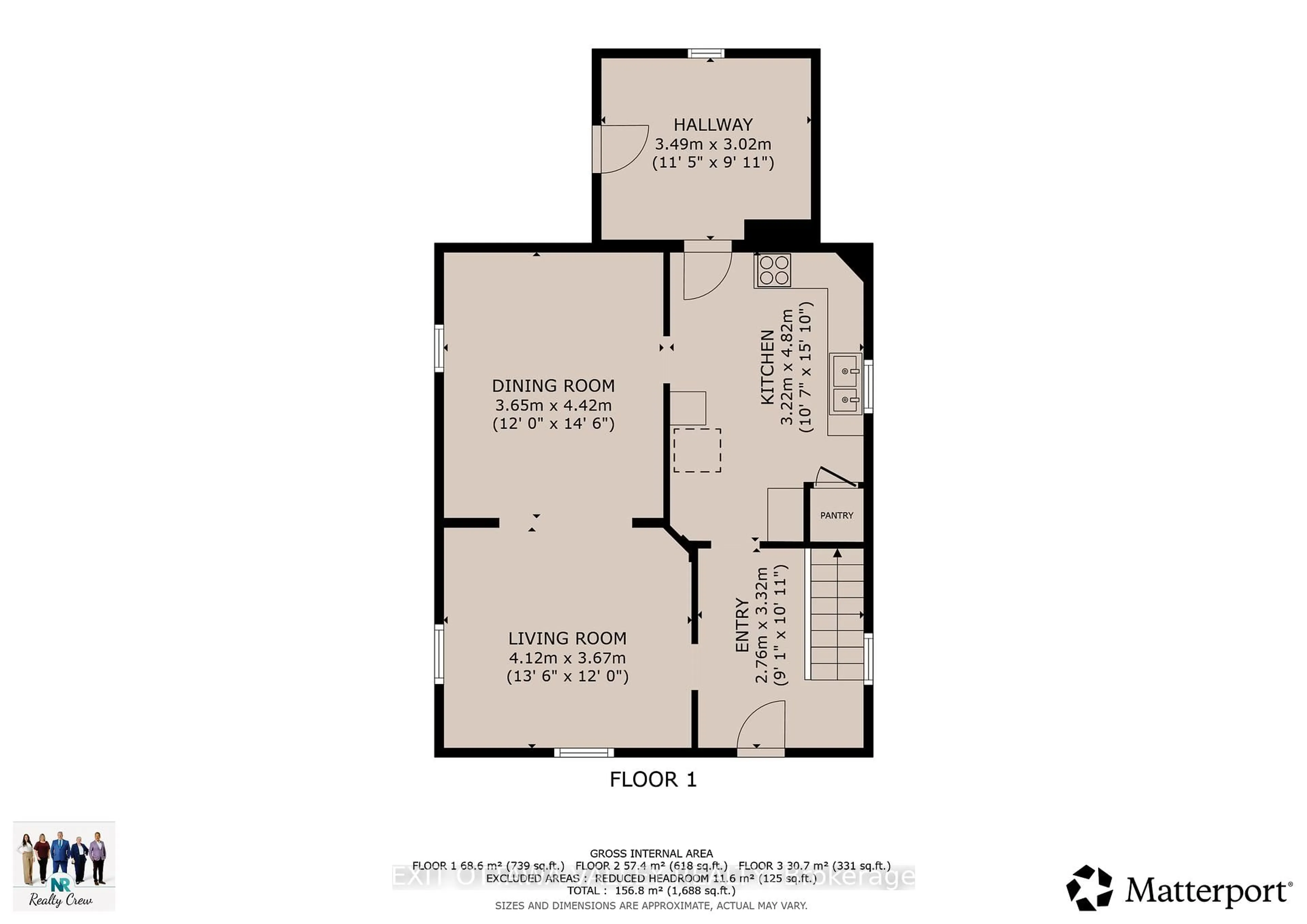 Floor plan for 216 Mary St, Pembroke Ontario K8A 5V8