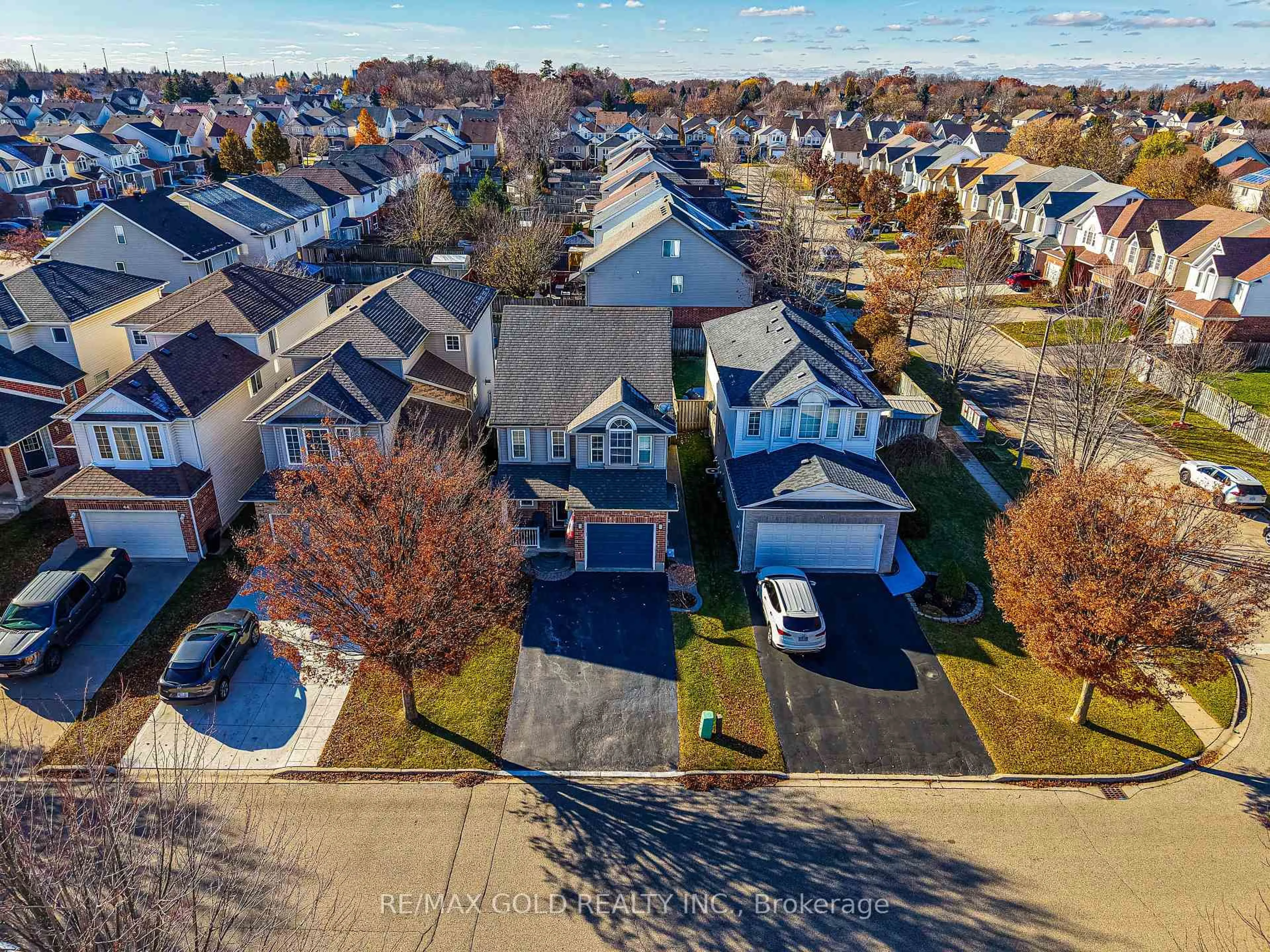A pic from outside/outdoor area/front of a property/back of a property/a pic from drone, street for 36 Lardner St, Cambridge Ontario N3C 4K6
