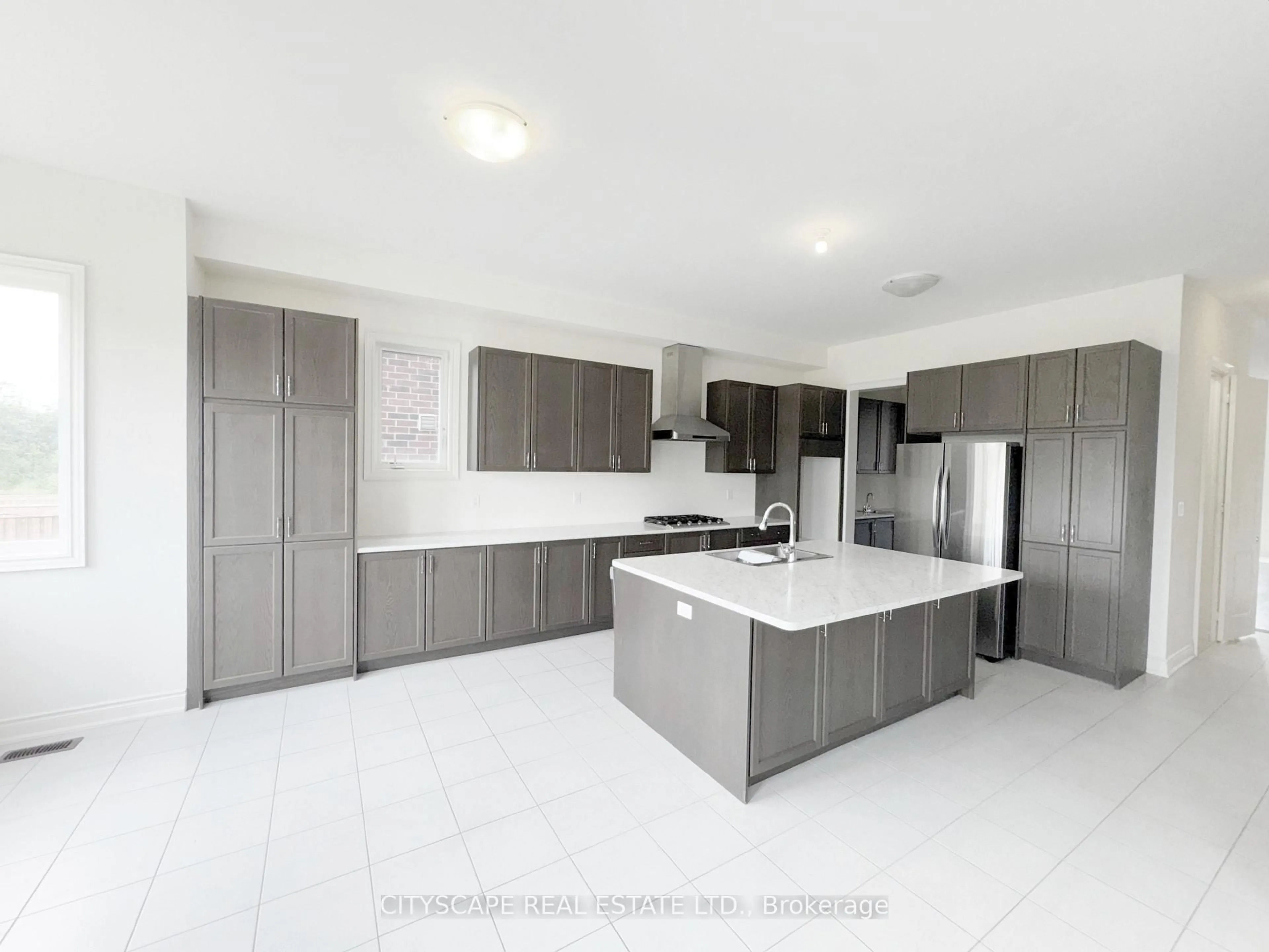 Contemporary kitchen, ceramic/tile floor for 76 Elstone Pl, Hamilton Ontario L8B 1Y9