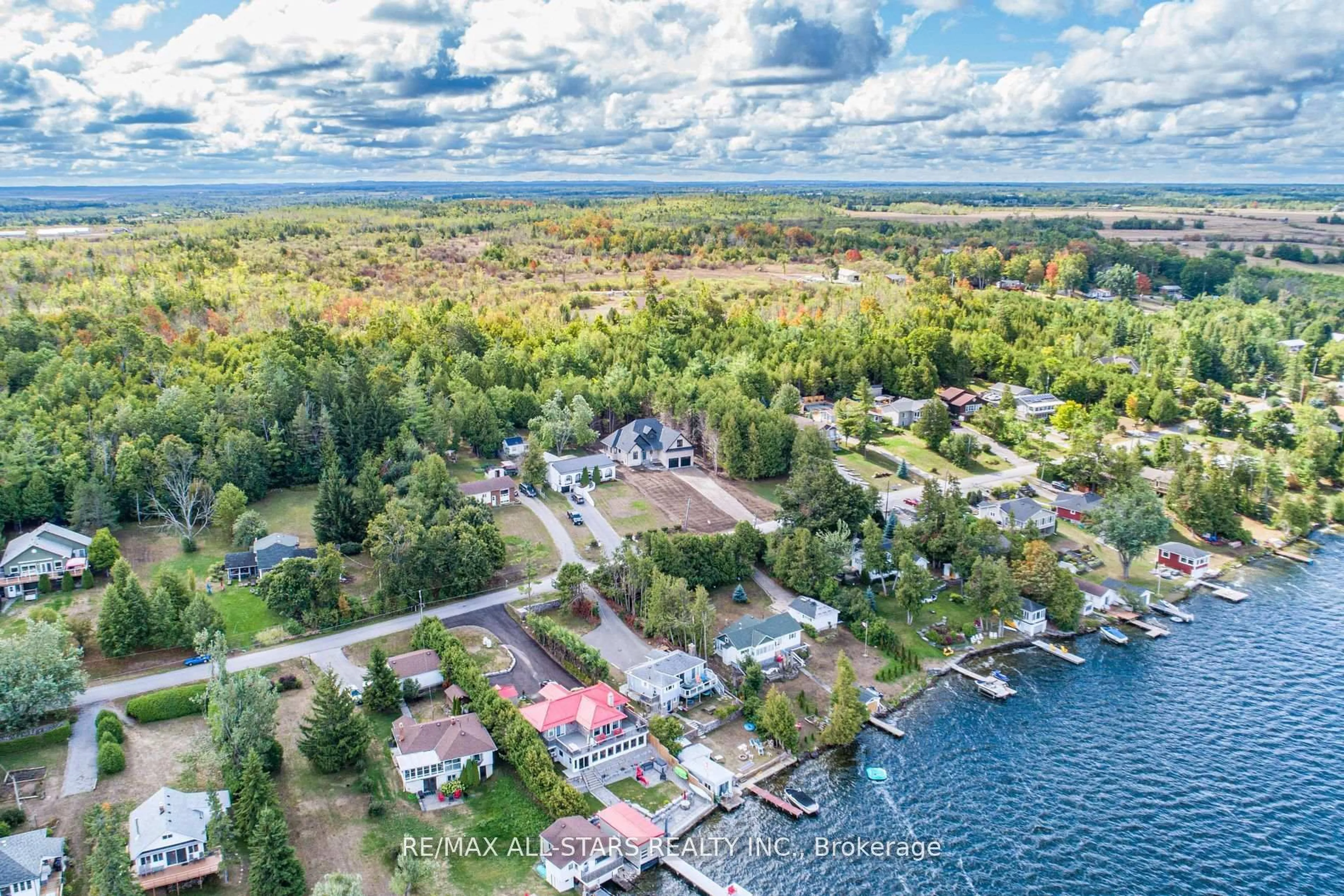 A pic from outside/outdoor area/front of a property/back of a property/a pic from drone, water/lake/river/ocean view for 837 Cedar Glen Rd, Kawartha Lakes Ontario K0M 1L0
