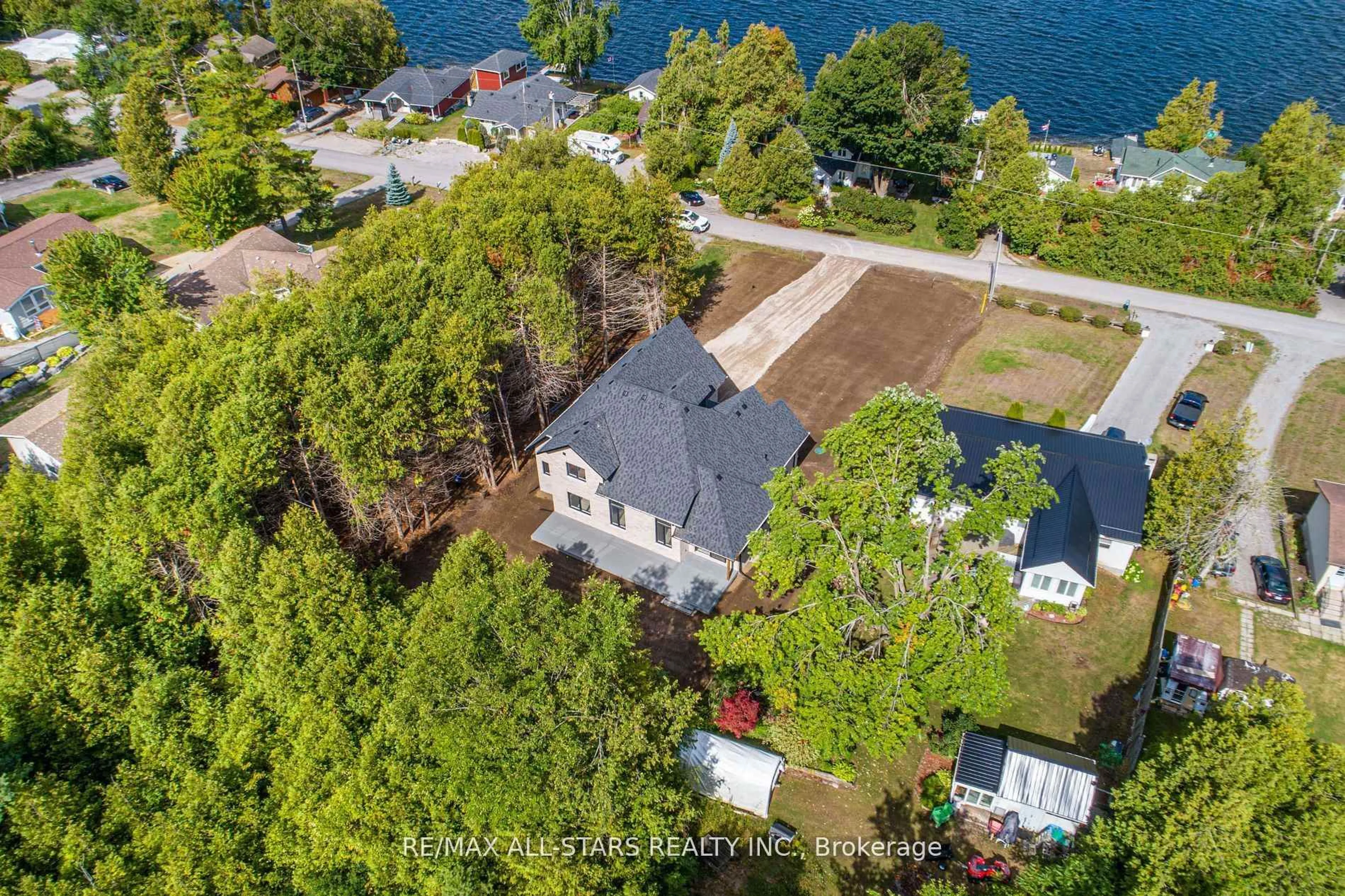 A pic from outside/outdoor area/front of a property/back of a property/a pic from drone, water/lake/river/ocean view for 837 Cedar Glen Rd, Kawartha Lakes Ontario K0M 1L0