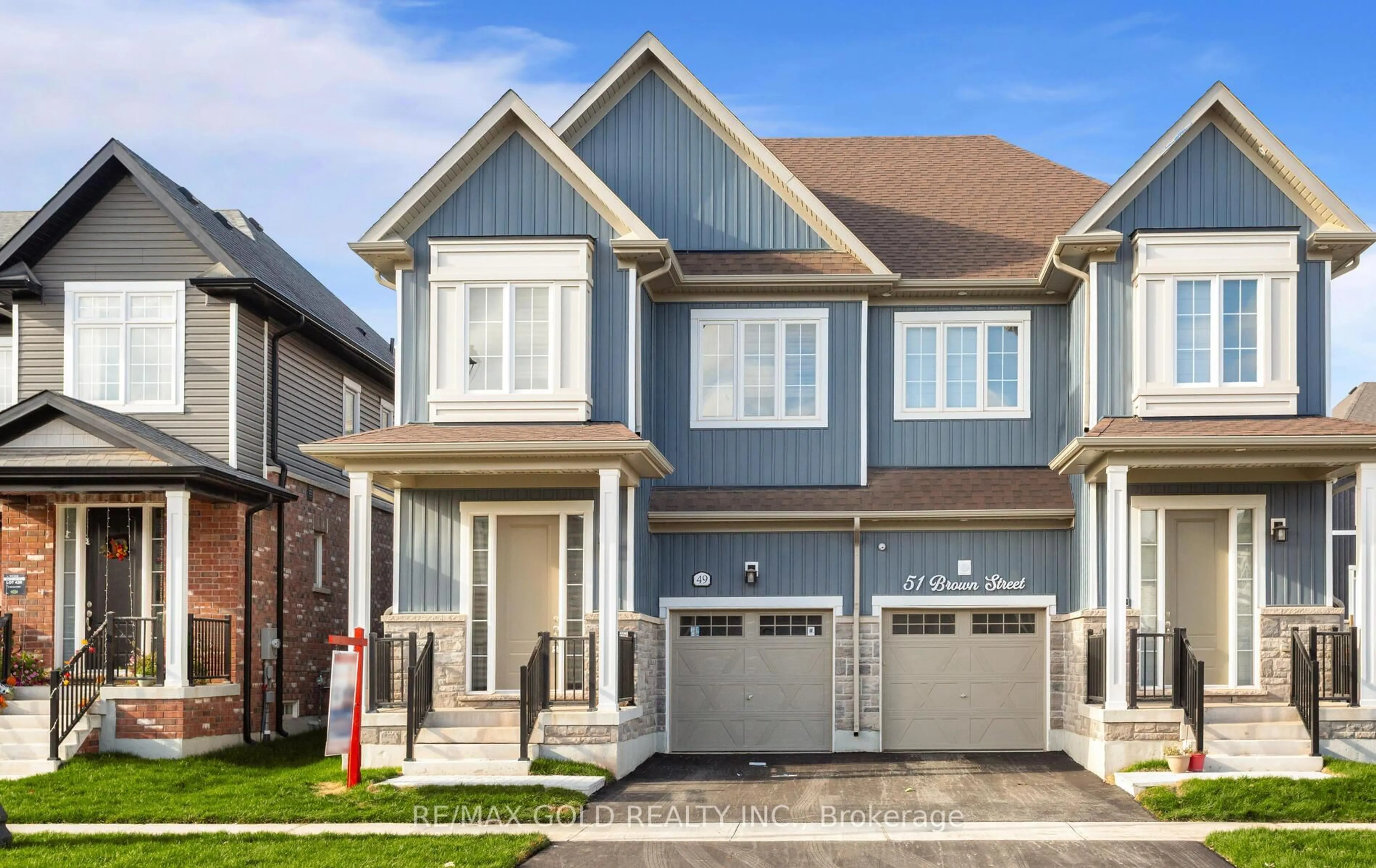 Home with vinyl exterior material, street for 49 Brown St, Erin Ontario N0B 1T0