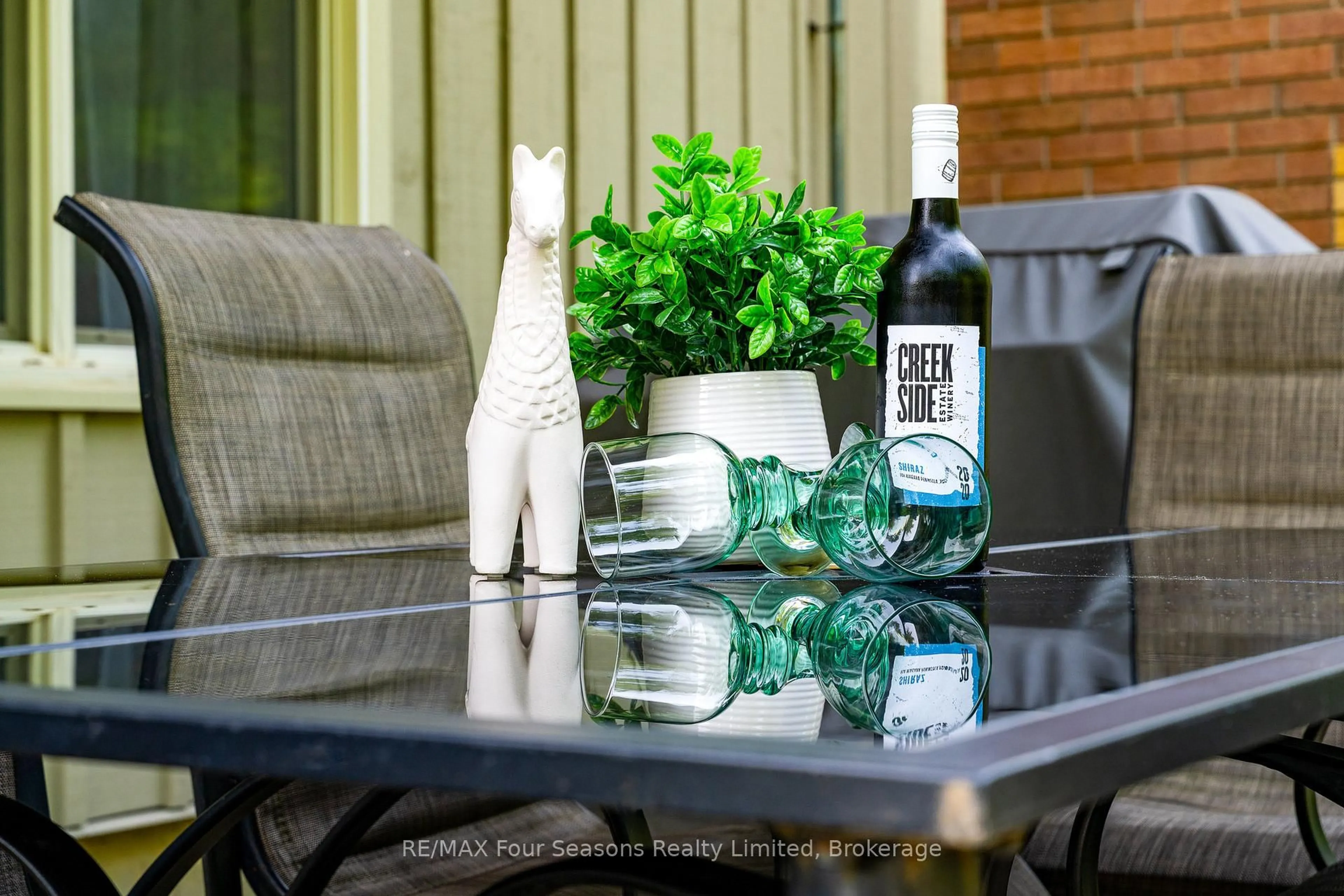 Patio, water/lake/river/ocean view for 184 Snowbridge Way #114, Blue Mountains Ontario L9Y 0V1