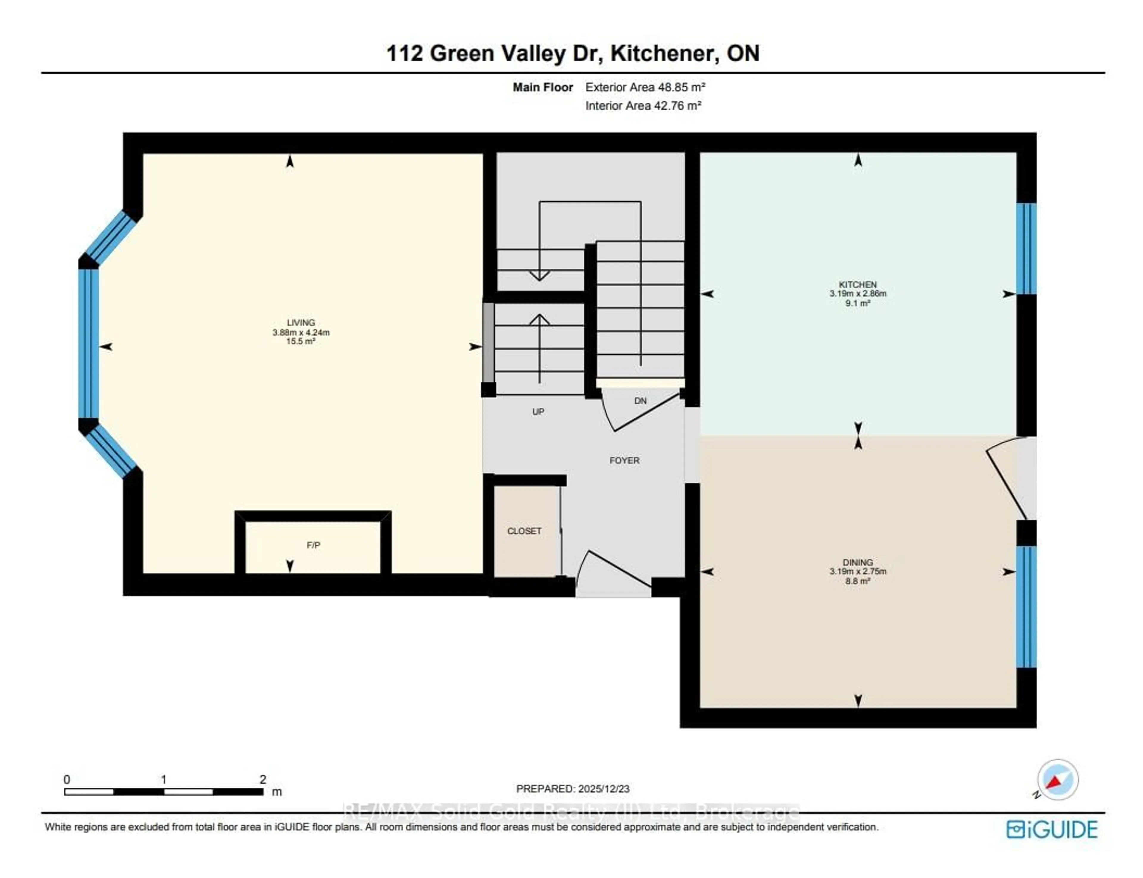 Floor plan for 112 Green Valley Dr, Kitchener Ontario N2P 1P1