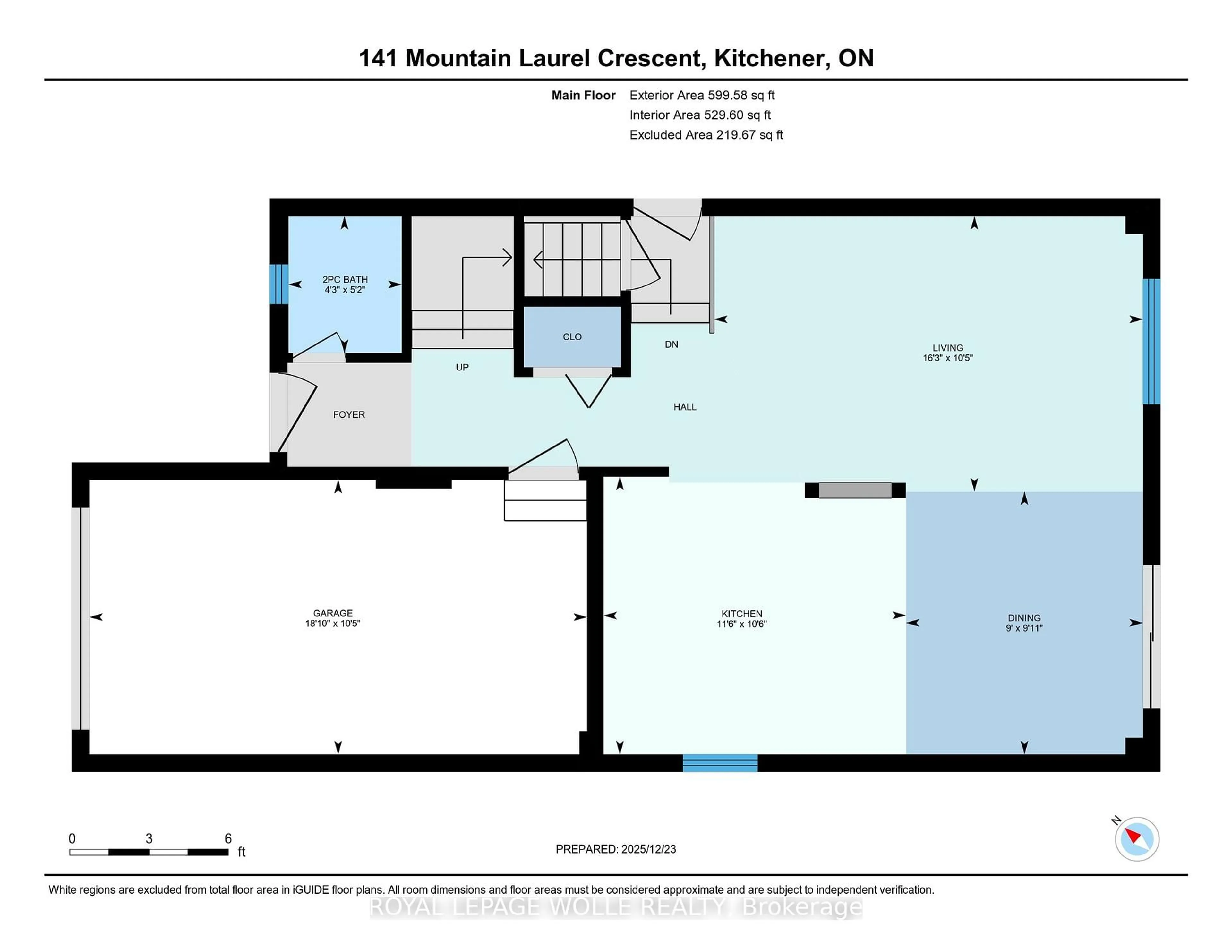 Floor plan for 141 Mountain Laurel Cres, Kitchener Ontario N2E 3T9