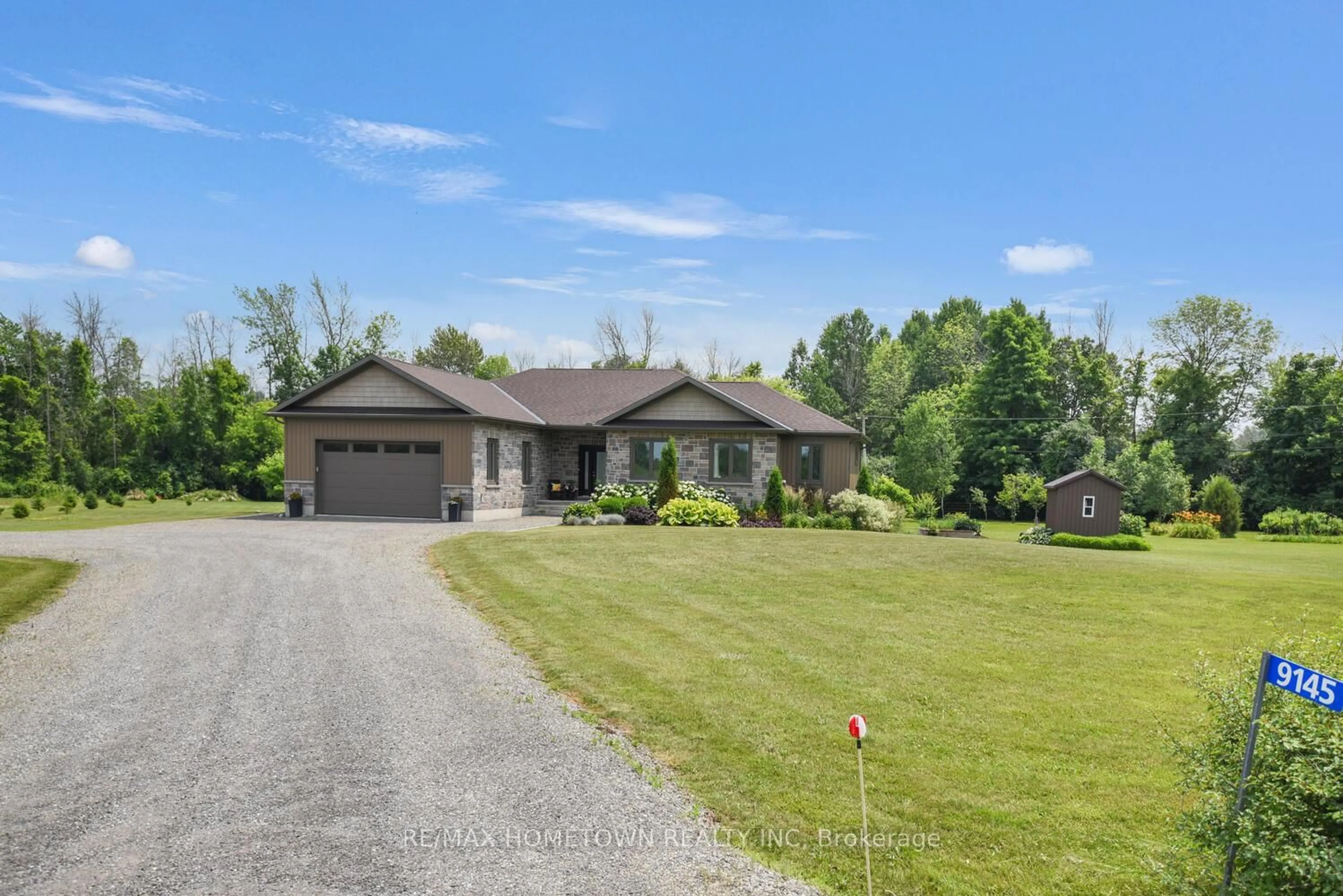 A pic from outside/outdoor area/front of a property/back of a property/a pic from drone, unknown for 9145 County Road 6 Rd, Augusta Ontario K0G 1R0