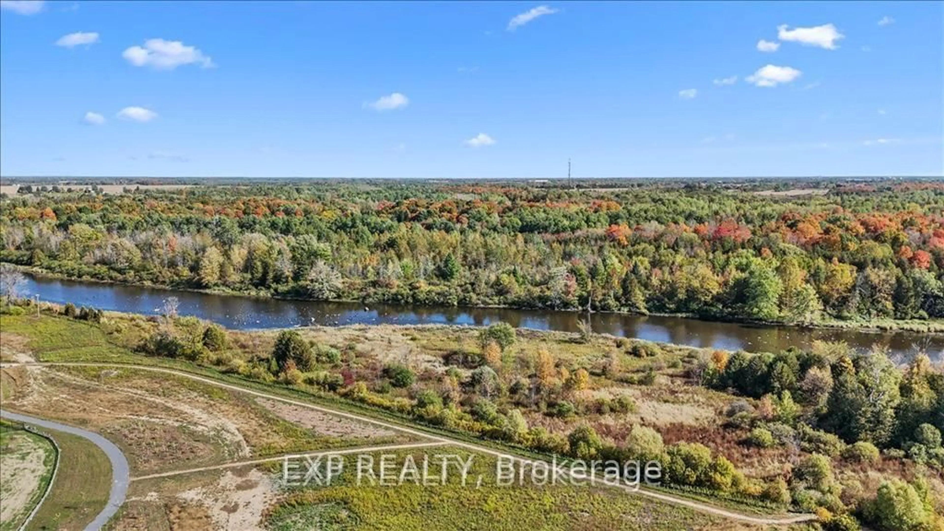 A pic from outside/outdoor area/front of a property/back of a property/a pic from drone, water/lake/river/ocean view for 1020 Charolais Pl, Richmond Ontario K0A 2Z0
