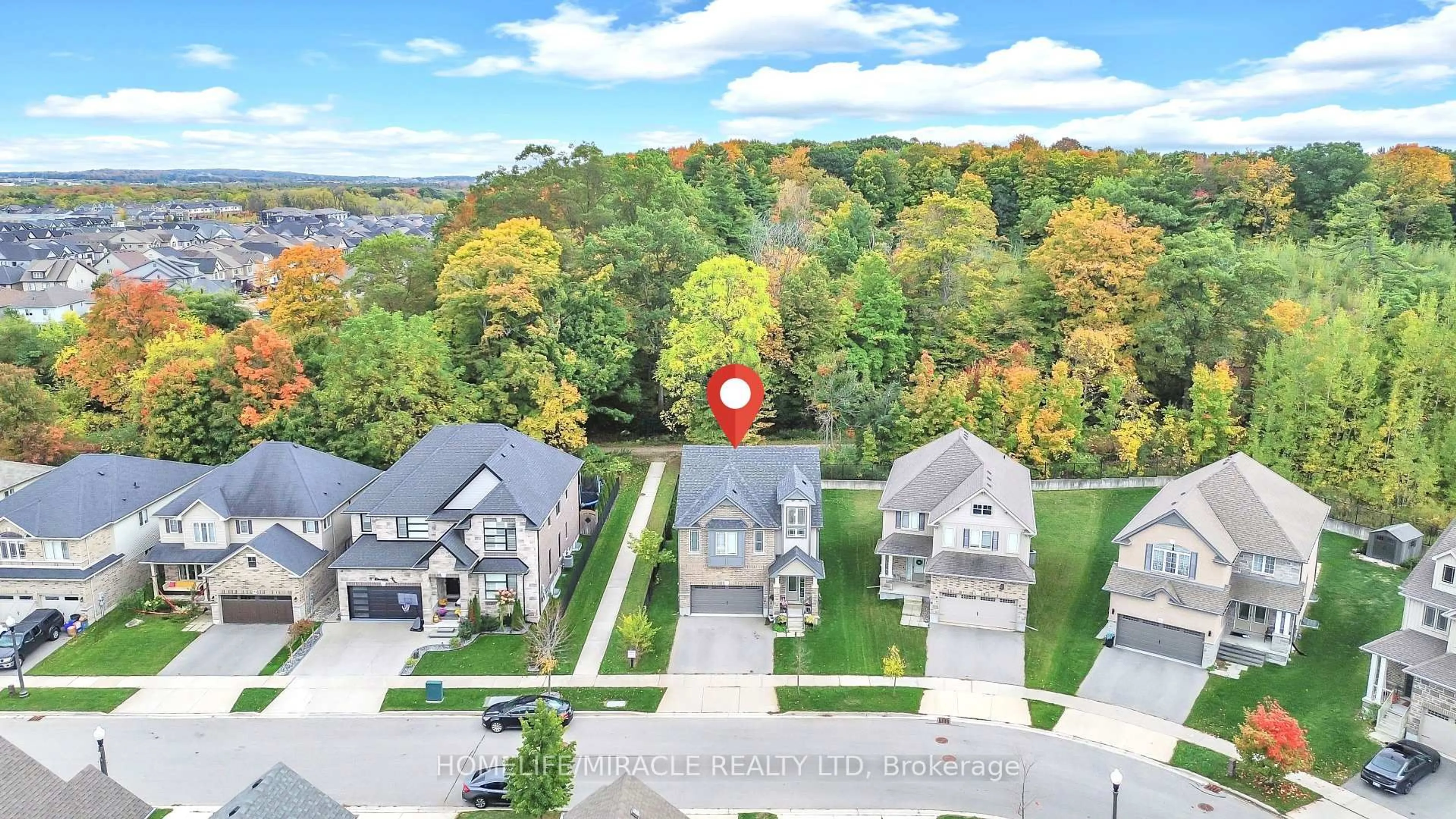 A pic from outside/outdoor area/front of a property/back of a property/a pic from drone, unknown for 79 Elmbank Tr, Kitchener Ontario N2R 0H1