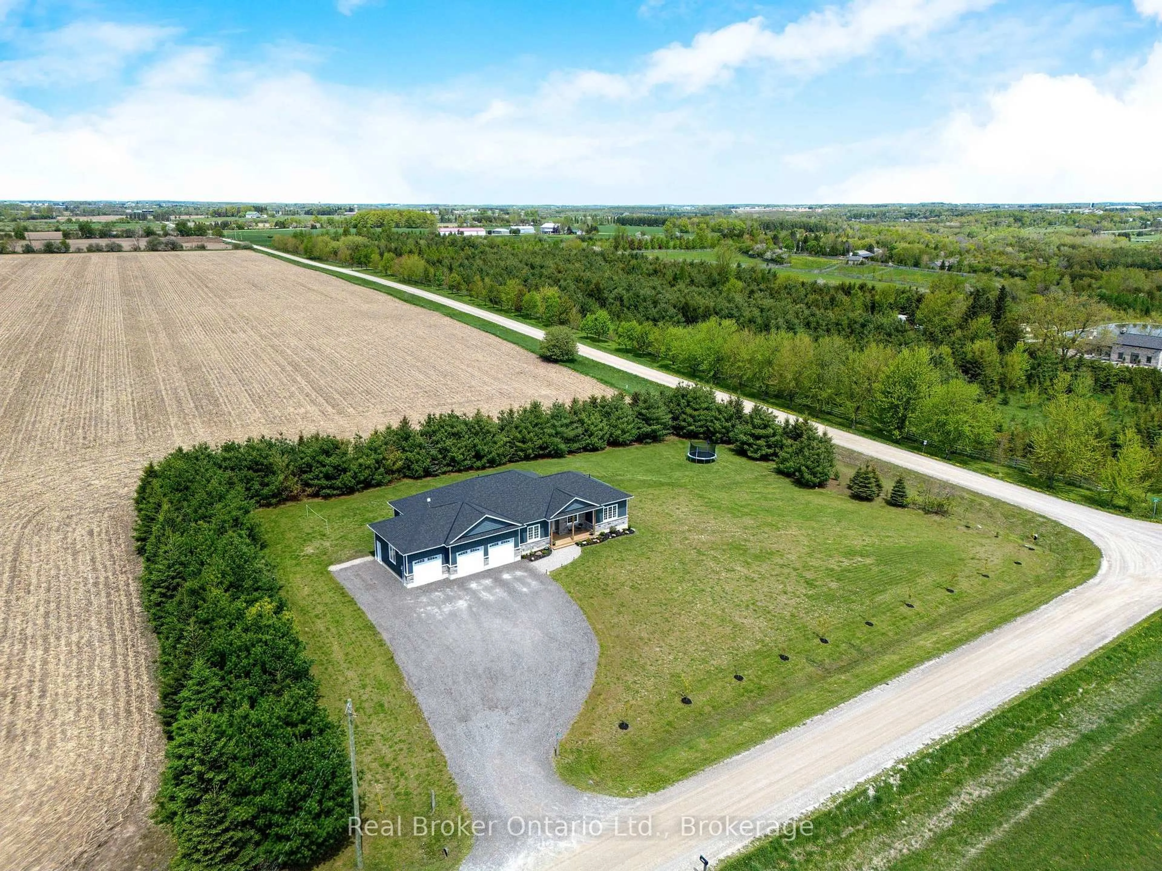A pic from outside/outdoor area/front of a property/back of a property/a pic from drone, unknown for 142401 15 Sdrd, East Garafraxa Ontario L9W 7K9