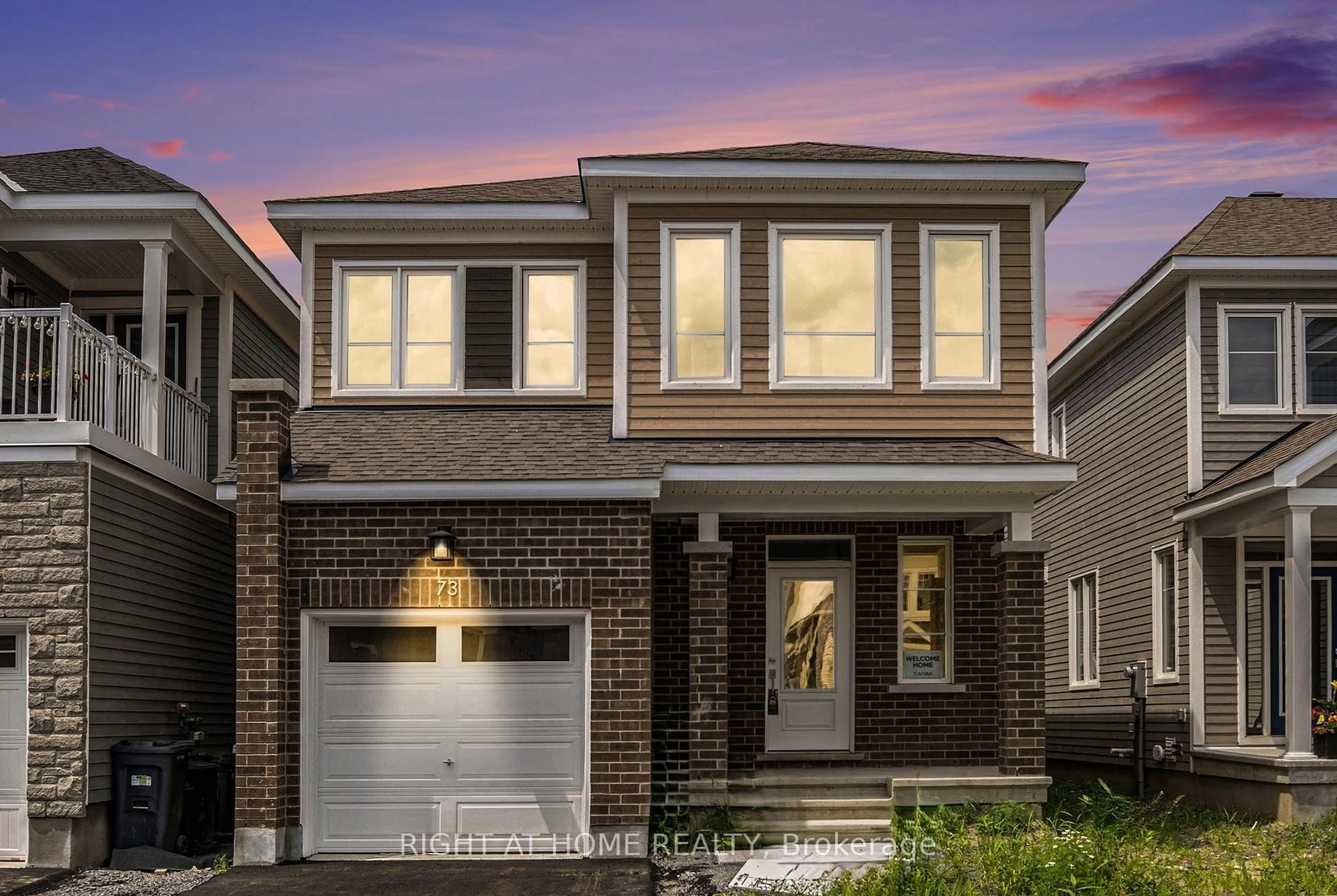 Home with brick exterior material, street for 73 Hackamore Cres, Richmond Ontario K0A 2Z0