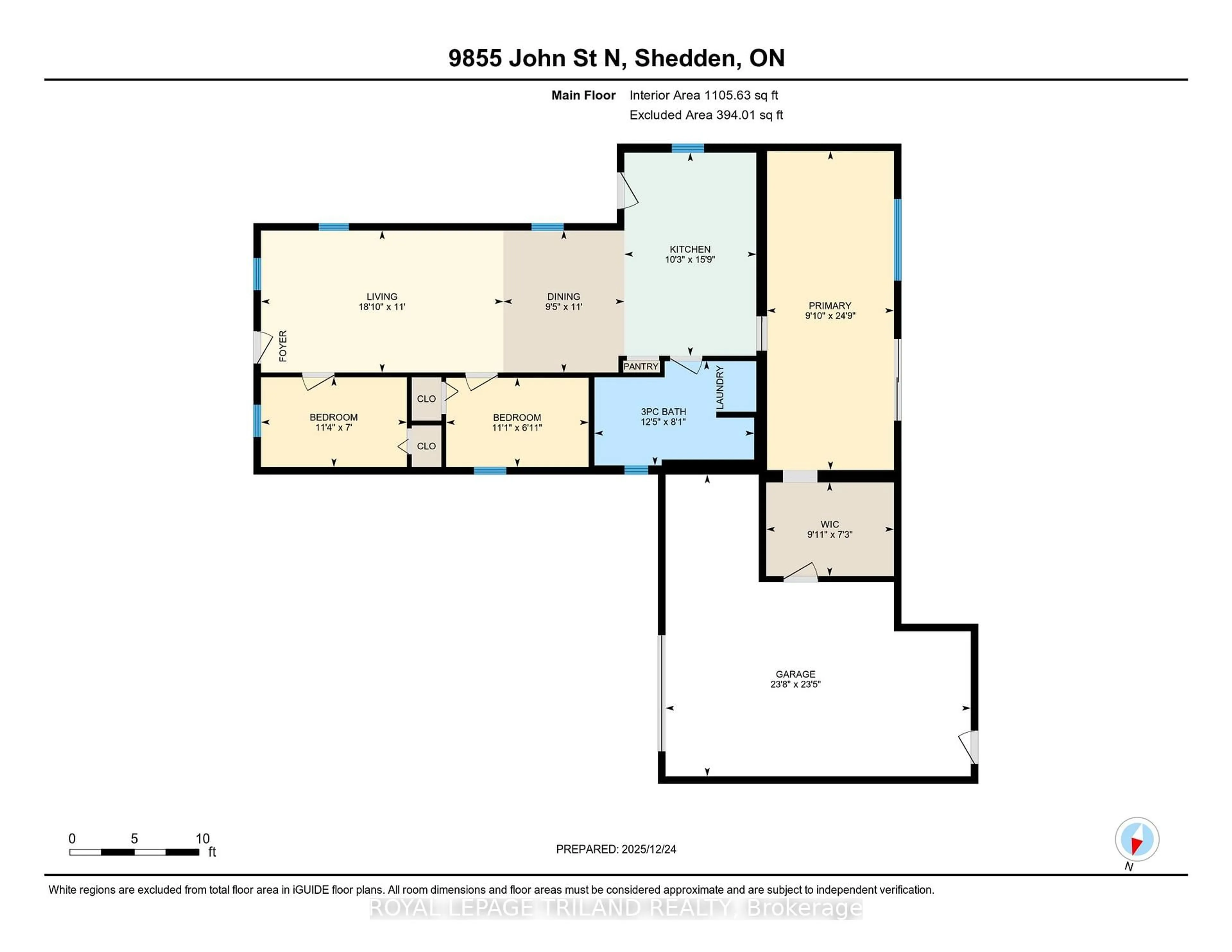 Floor plan for 9855 John St, Southwold Ontario N0L 2E0