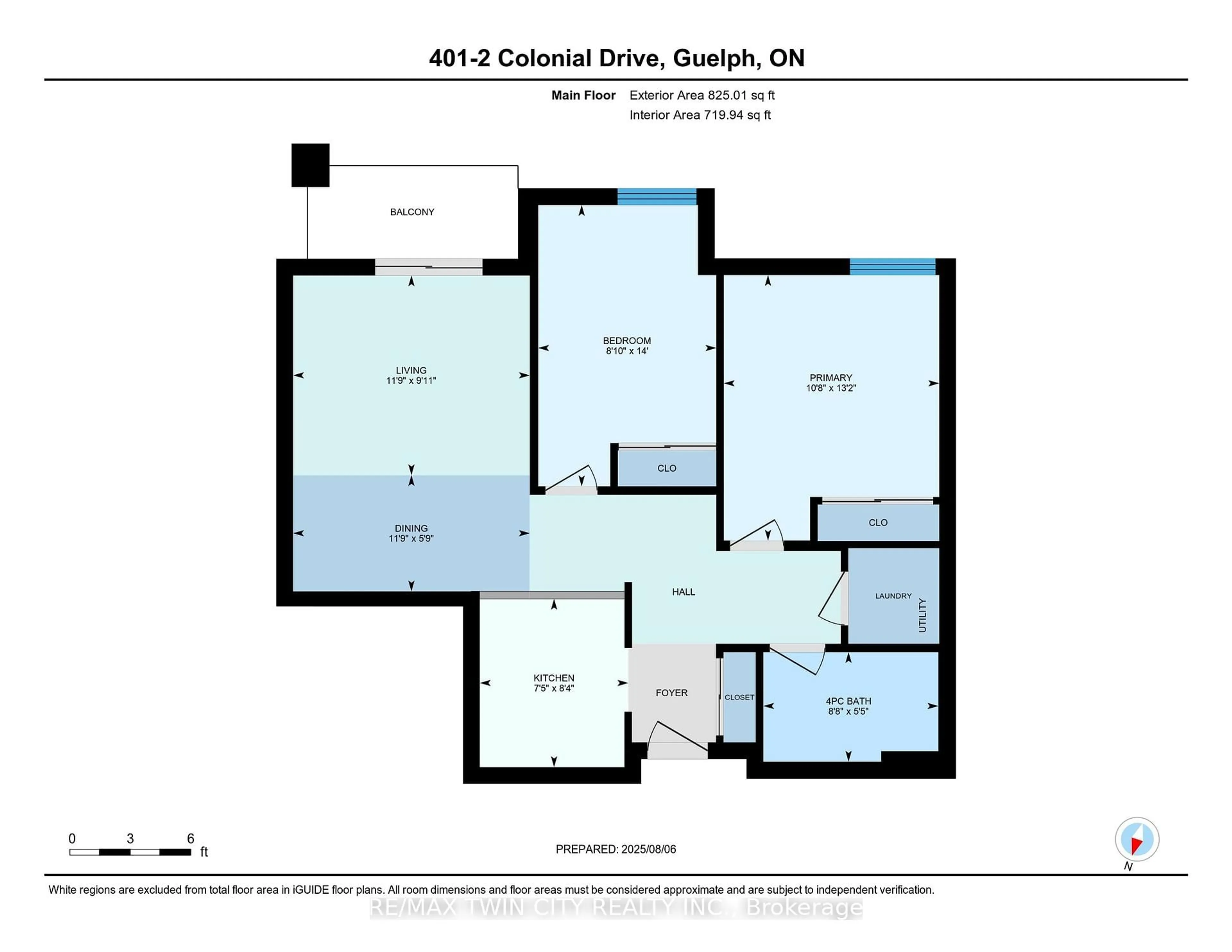 Floor plan for 2 Colonial Dr #401, Guelph Ontario N1L 0K8