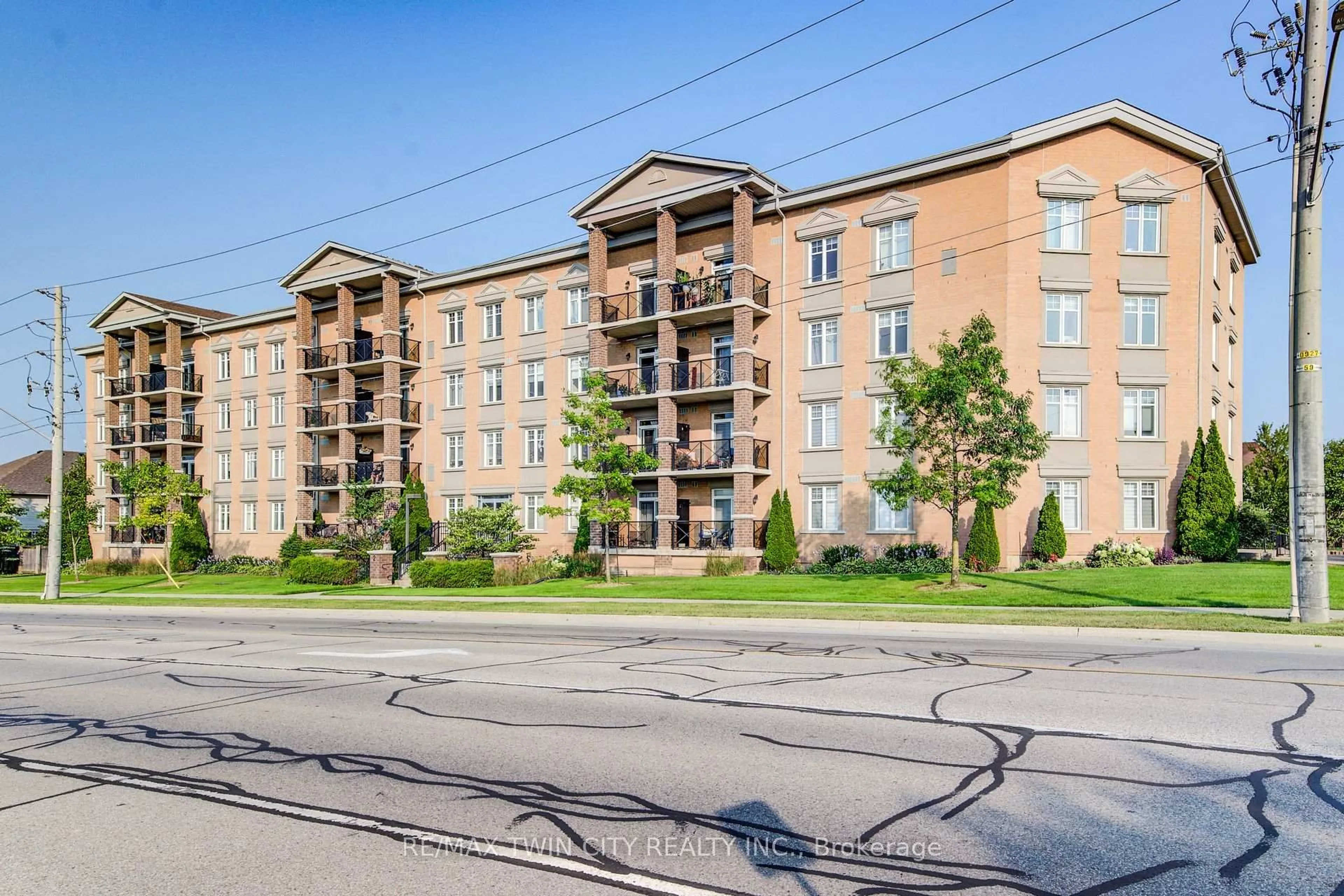 A pic from outside/outdoor area/front of a property/back of a property/a pic from drone, building for 2 Colonial Dr #401, Guelph Ontario N1L 0K8