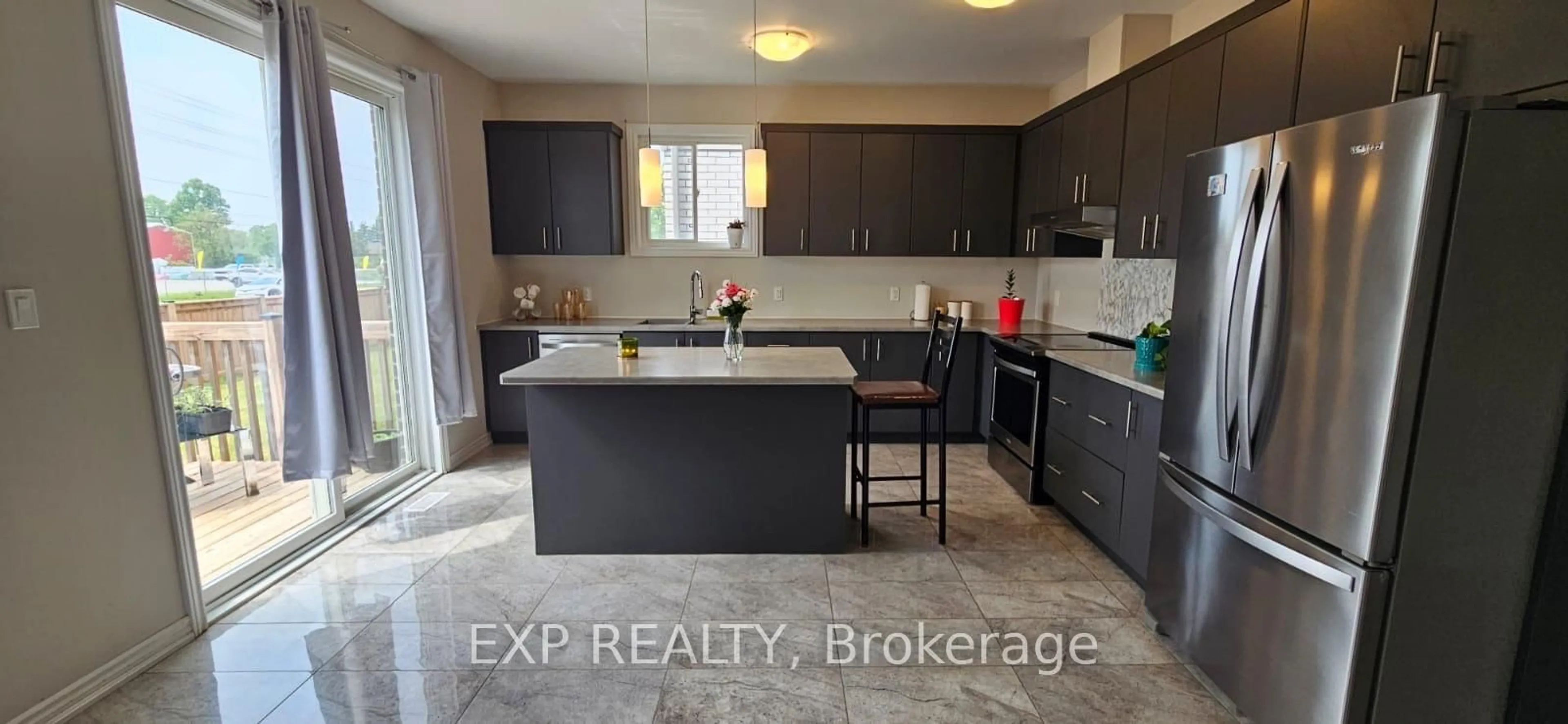 Open concept kitchen, ceramic/tile floor for 7878 Seabiscuit Dr, Niagara Falls Ontario L2H 3T9