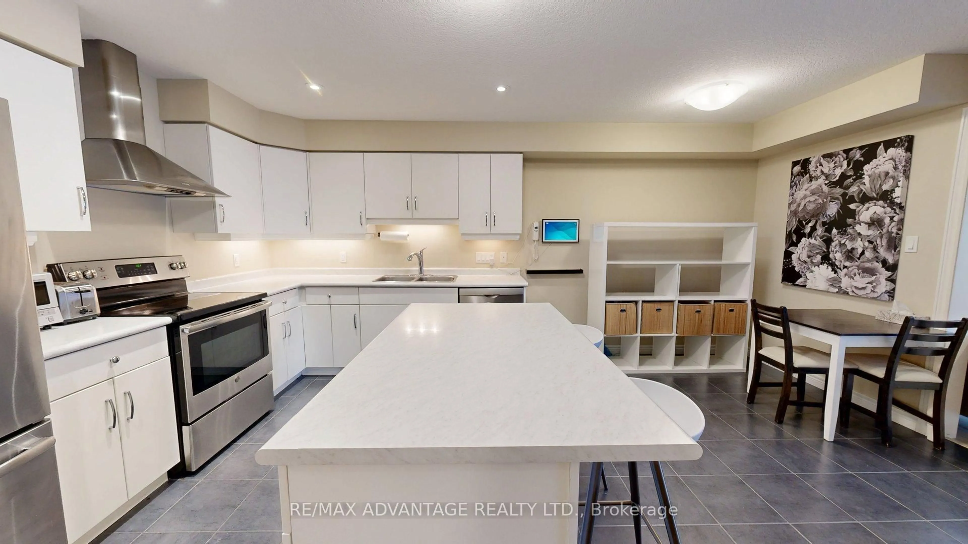 Open concept kitchen, ceramic/tile floor for 1220 Riverbend Rd #81, London South Ontario N6K 0G5