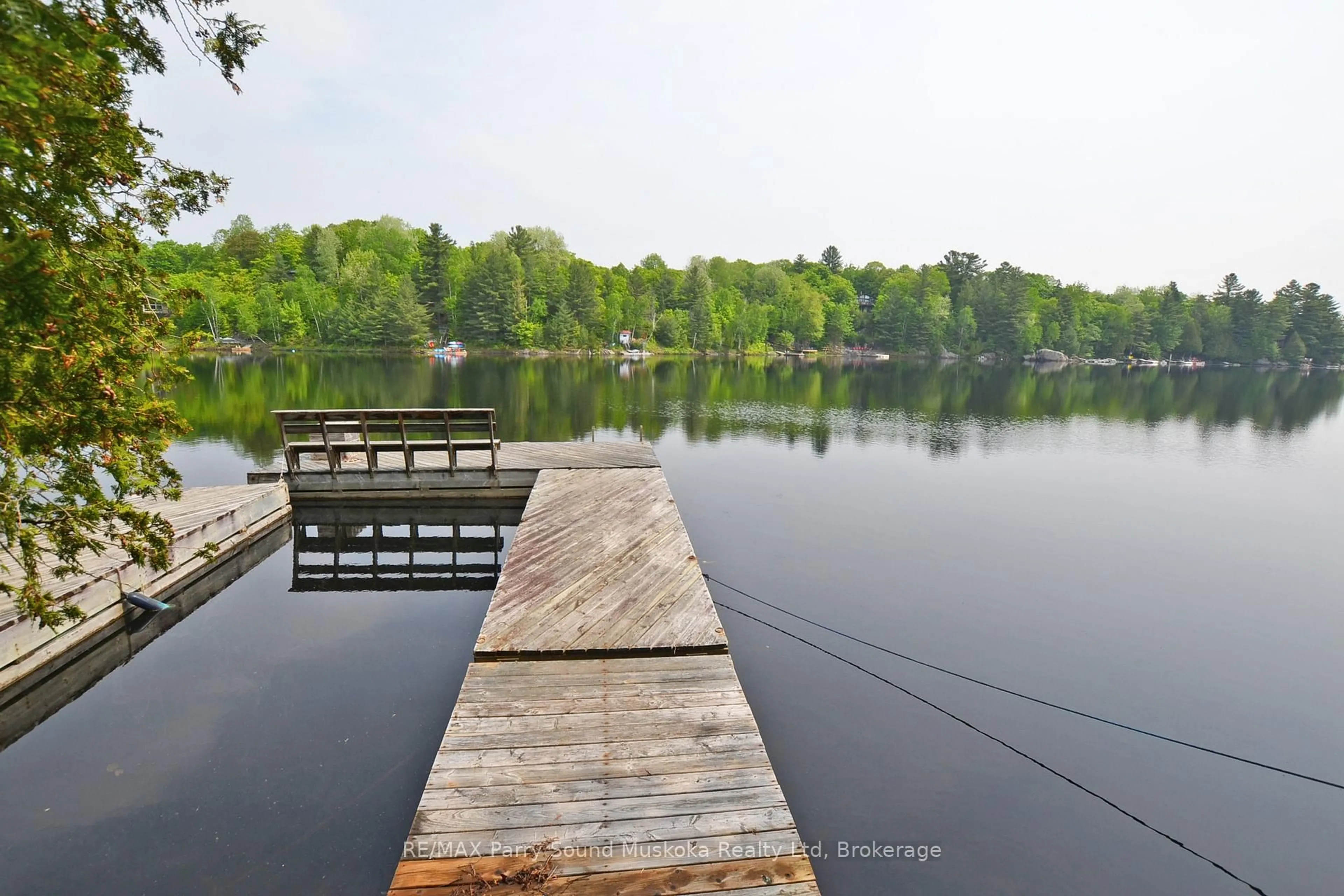 Patio, water/lake/river/ocean view for 84 Captain Estates Rd, Whitestone Ontario P0A 1G0