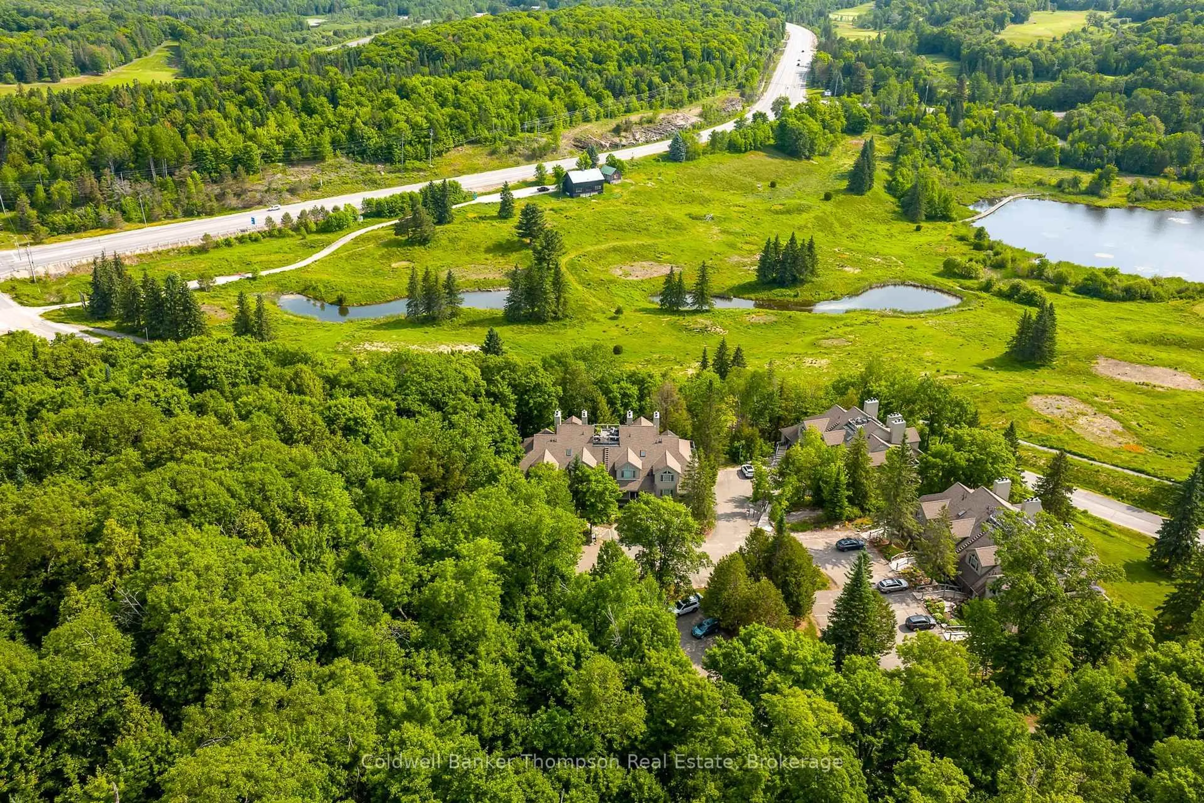 A pic from outside/outdoor area/front of a property/back of a property/a pic from drone, forest/trees view for 3931 Grandview Forest Hill Dr, Huntsville Ontario P1H 2N5