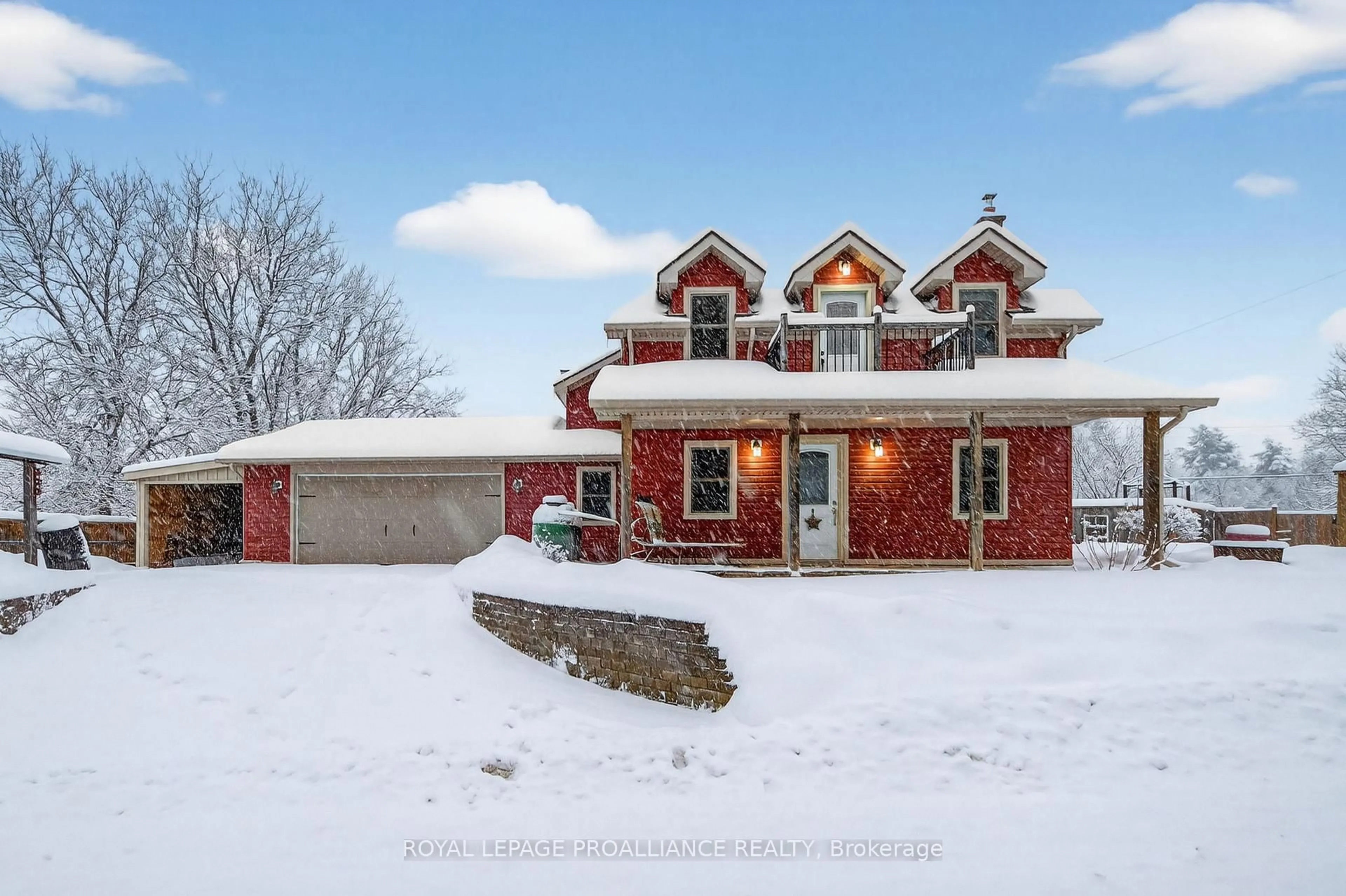 Home with brick exterior material, street for 7802 Piccadilly Rd, Godfrey Ontario K0H 1T0