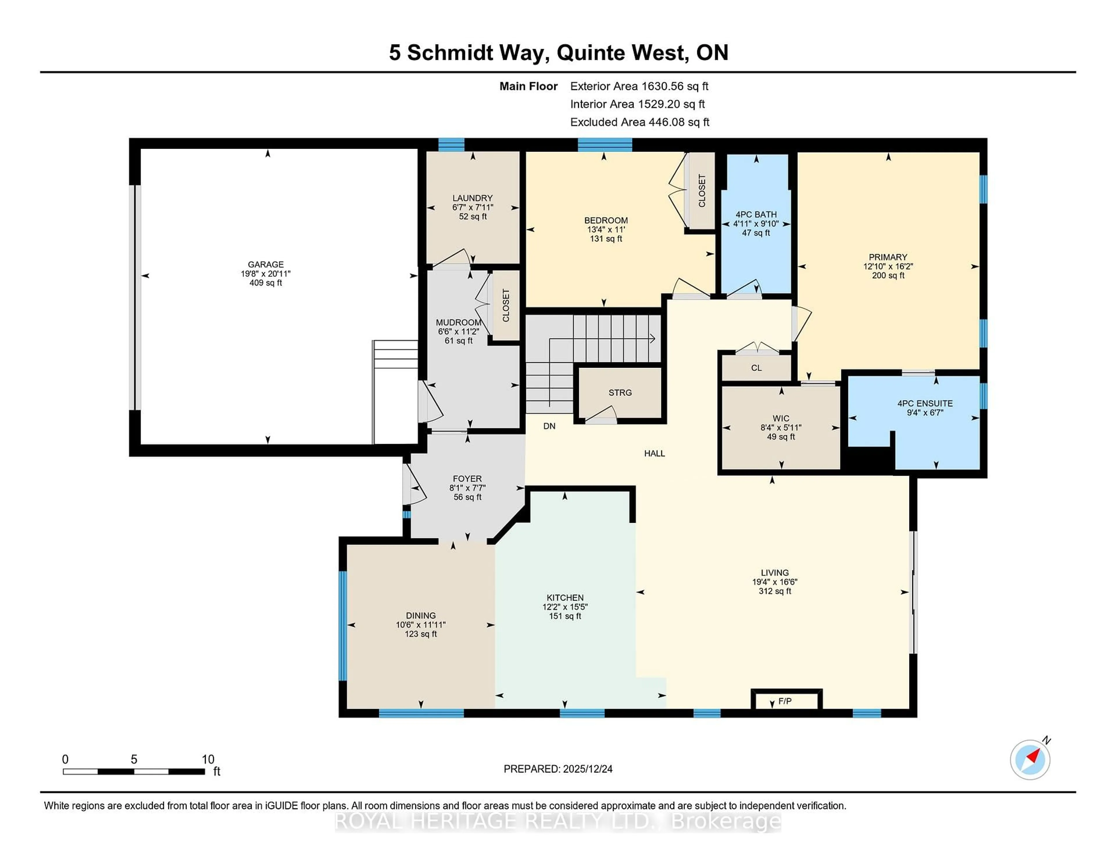 Floor plan for 5 Schmidt Way, Quinte West Ontario K8V 0L5
