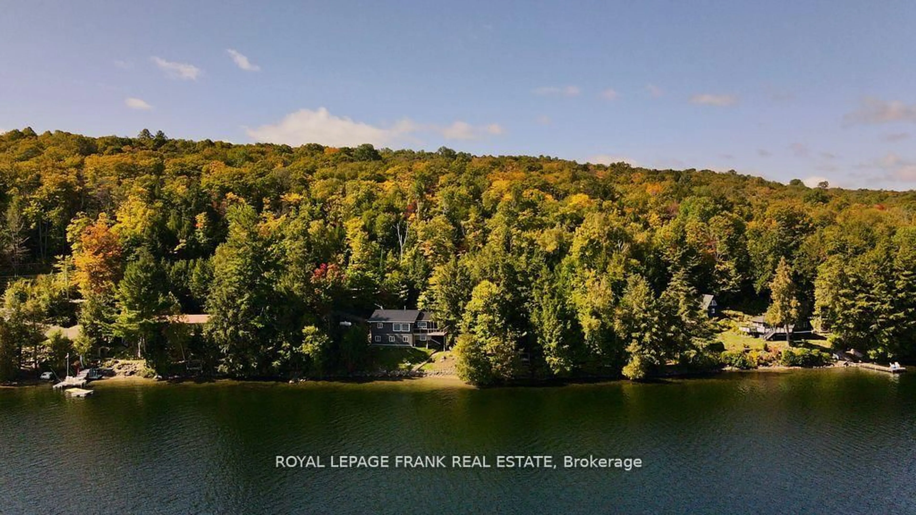 A pic from outside/outdoor area/front of a property/back of a property/a pic from drone, water/lake/river/ocean view for 1758 Papineau Lake Rd, Maple Leaf Ontario K0L 2R0