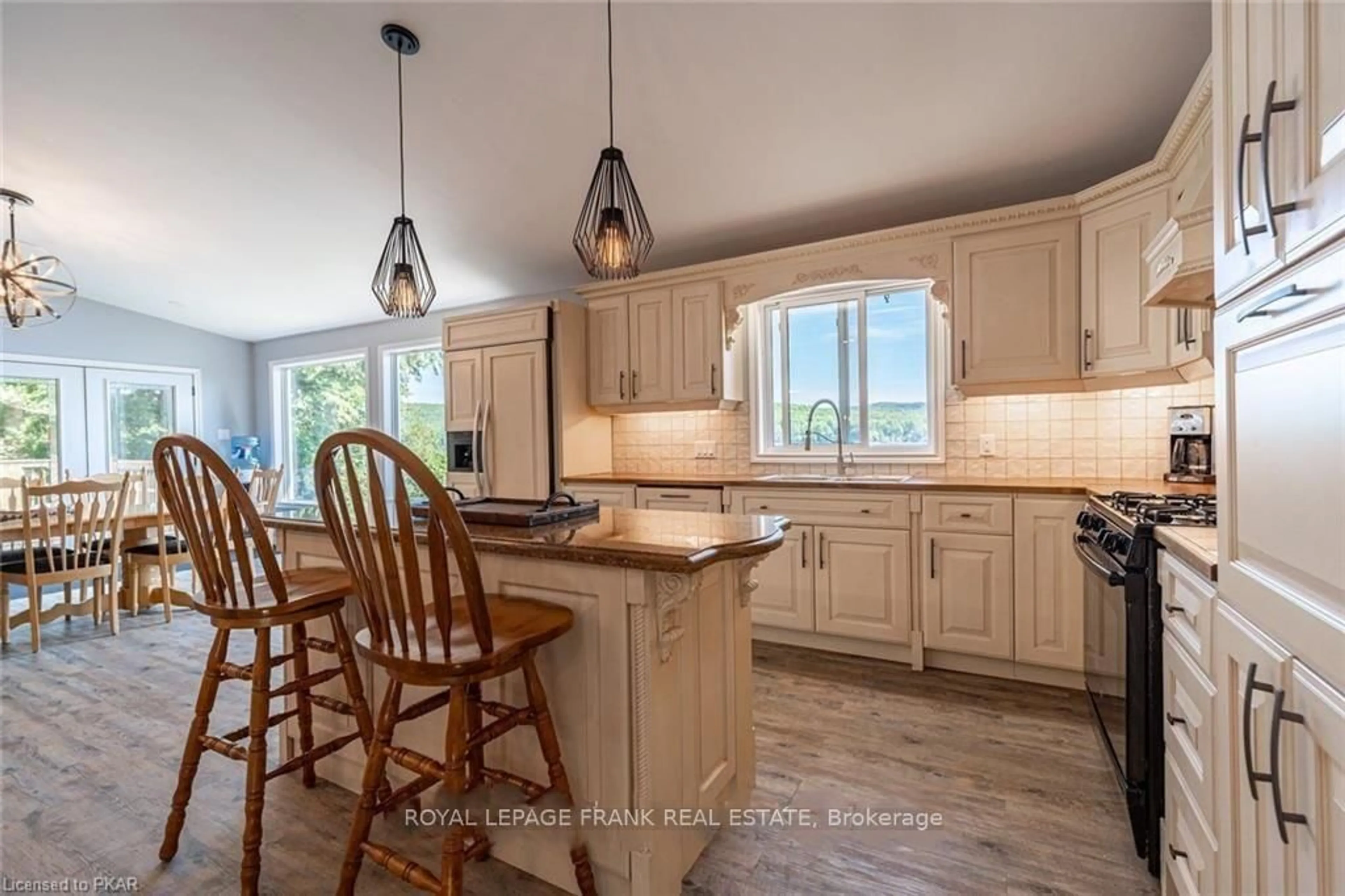 Open concept kitchen, ceramic/tile floor for 1758 Papineau Lake Rd, Maple Leaf Ontario K0L 2R0