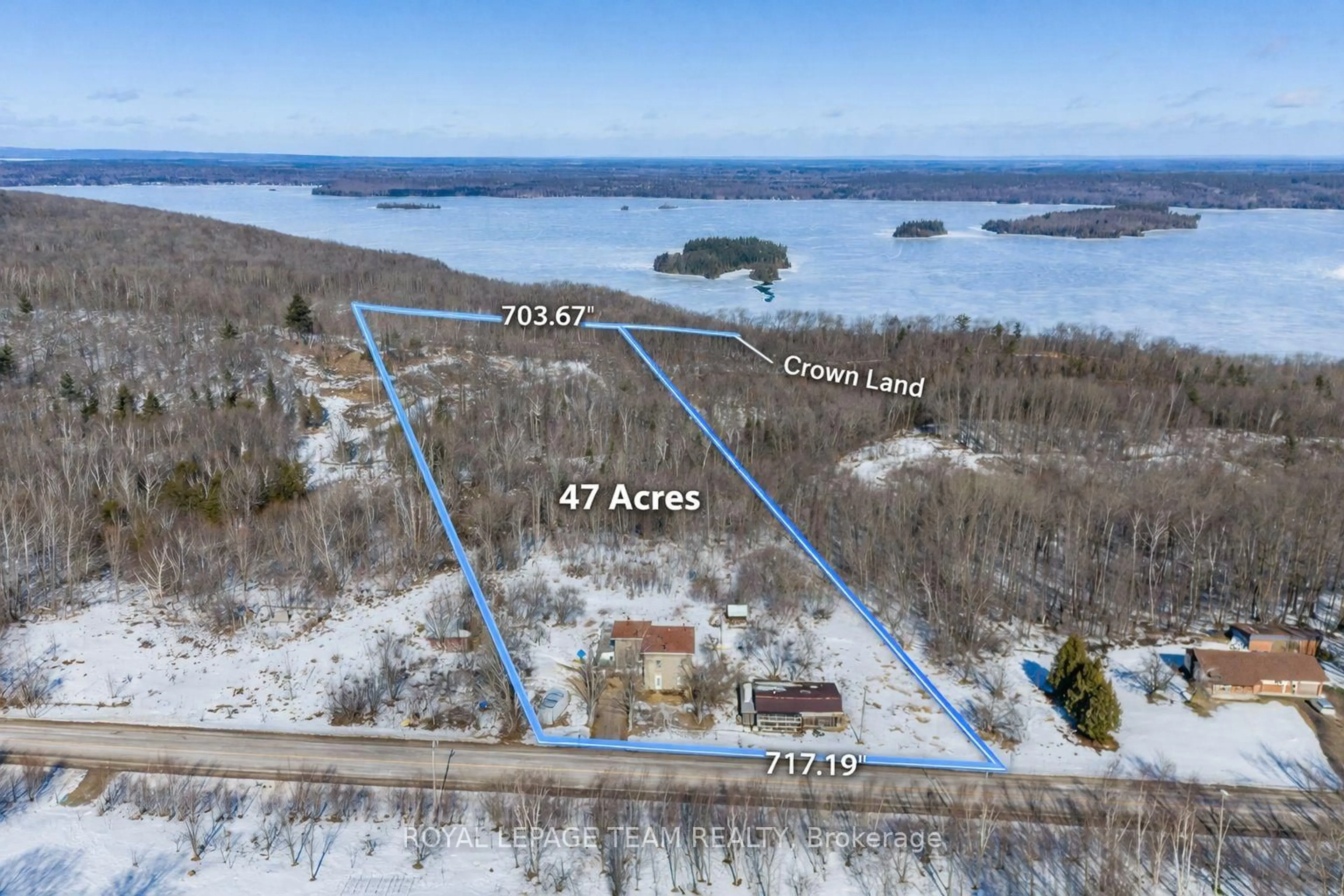 A pic from outside/outdoor area/front of a property/back of a property/a pic from drone, water/lake/river/ocean view for 5106 OPEONGO Rd, Eganville Ontario K0J 1T0