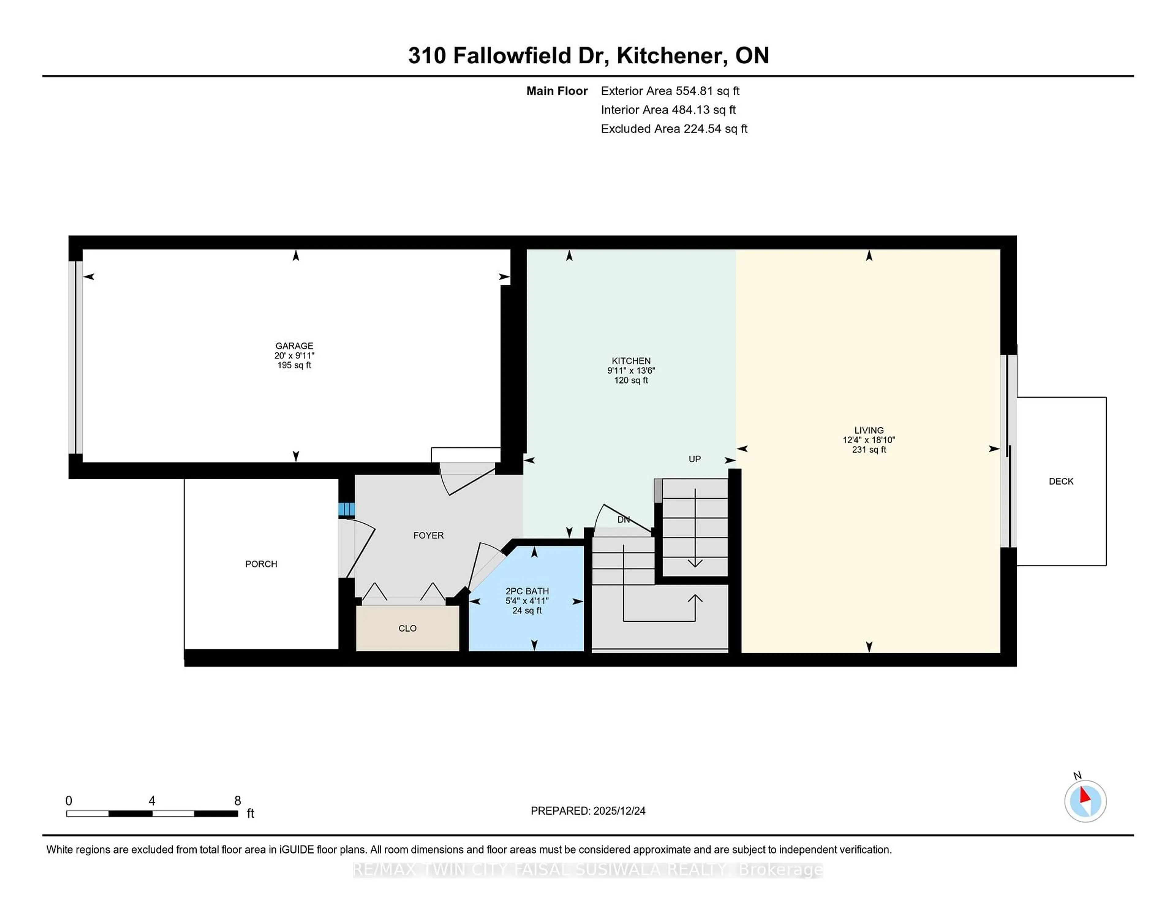 Floor plan for 310 FALLOWFIELD Dr, Kitchener Ontario N2C 0A9