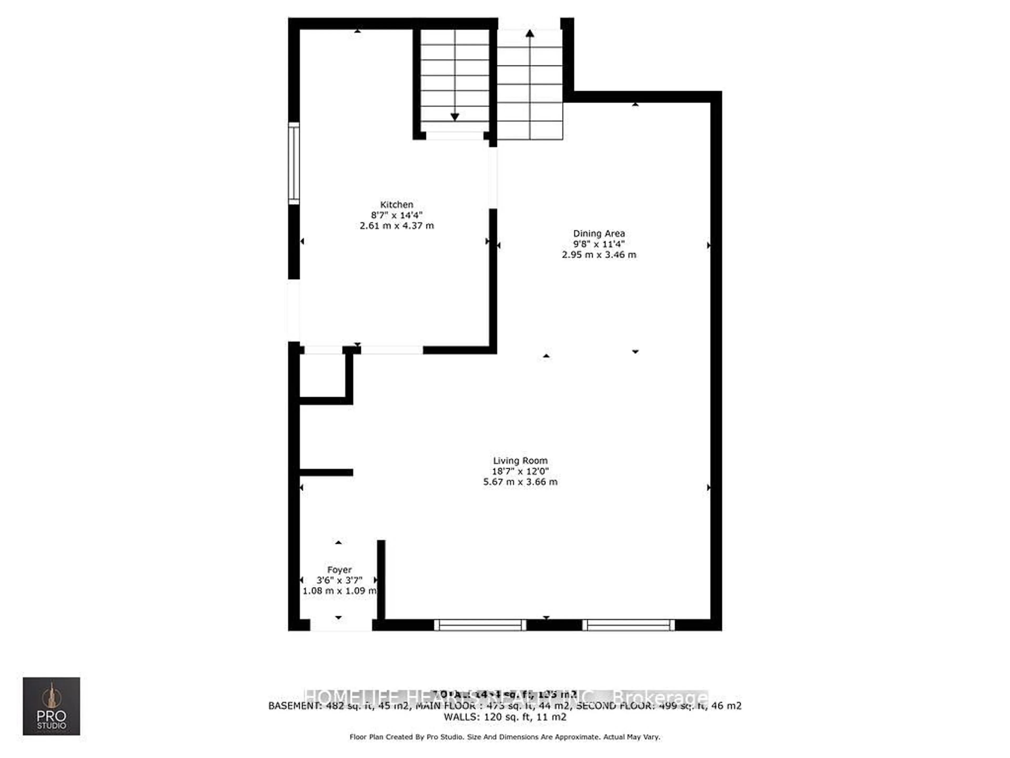 Floor plan for 19 Hopewell Cres, Hamilton Ontario L8J 1P3