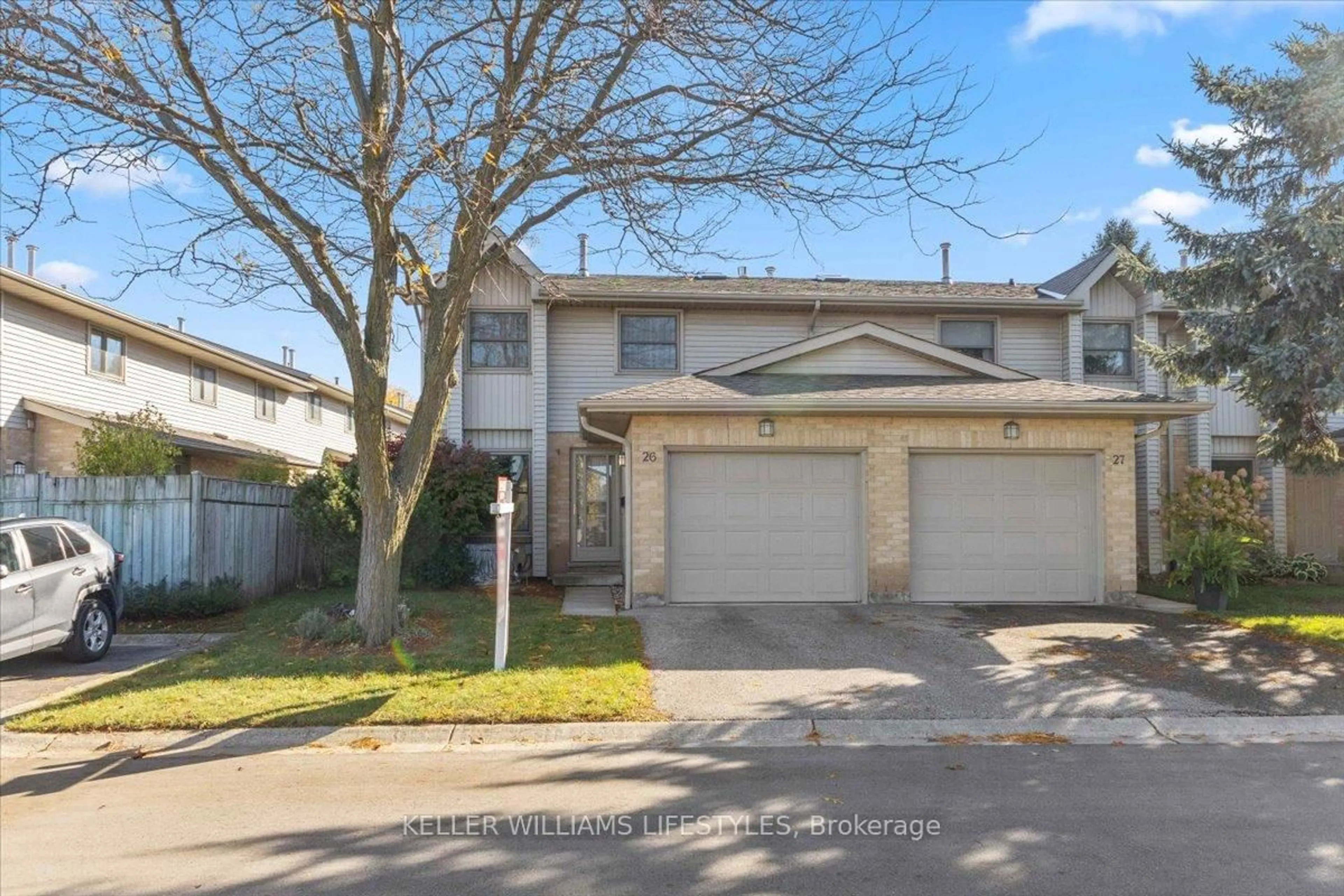 A pic from outside/outdoor area/front of a property/back of a property/a pic from drone, street for 1845 ALDERSBROOK Rd #26, London North Ontario N6G 4V9