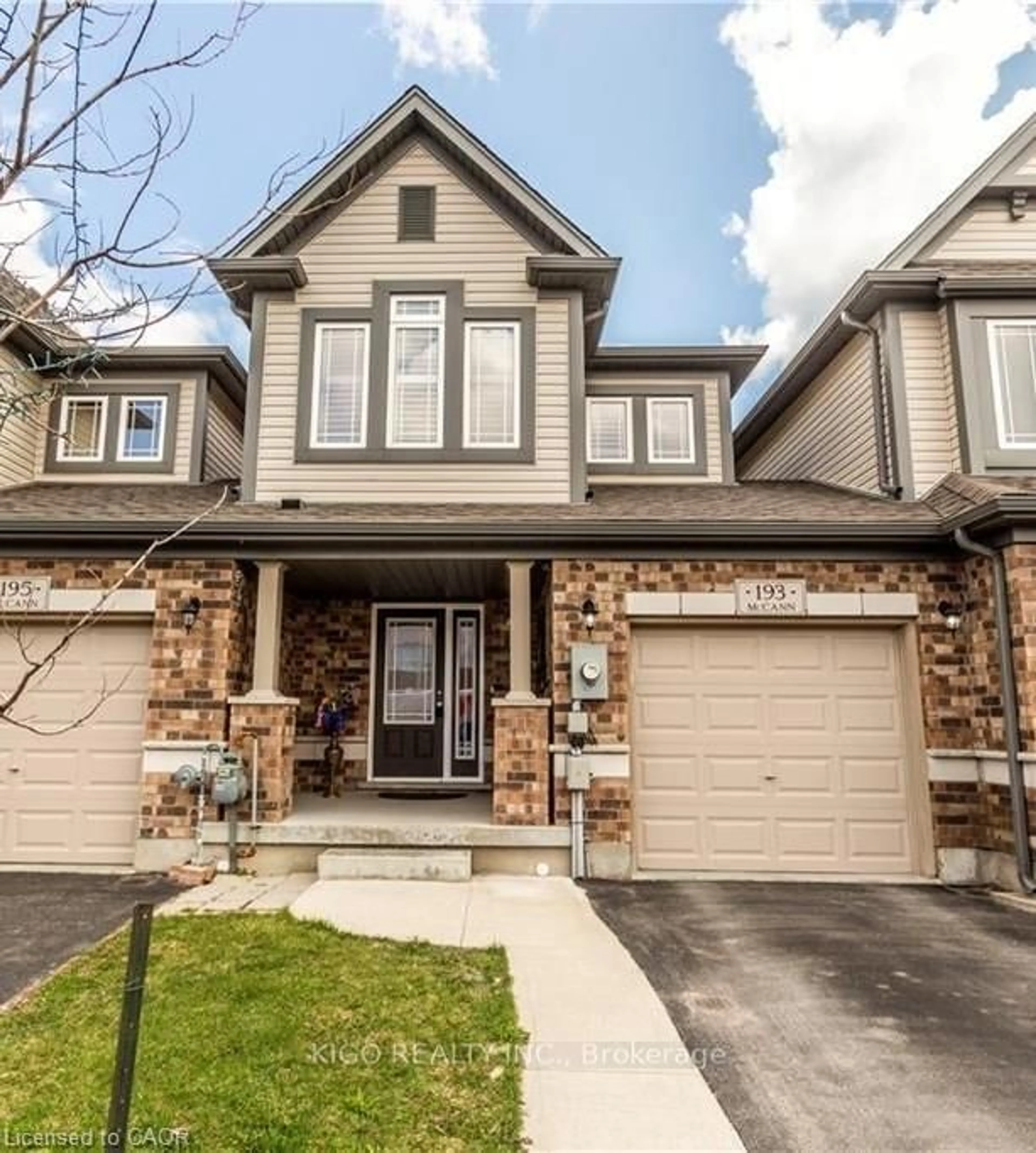 Home with brick exterior material, street for 193 MCCANN St, Guelph Ontario N1G 0A6